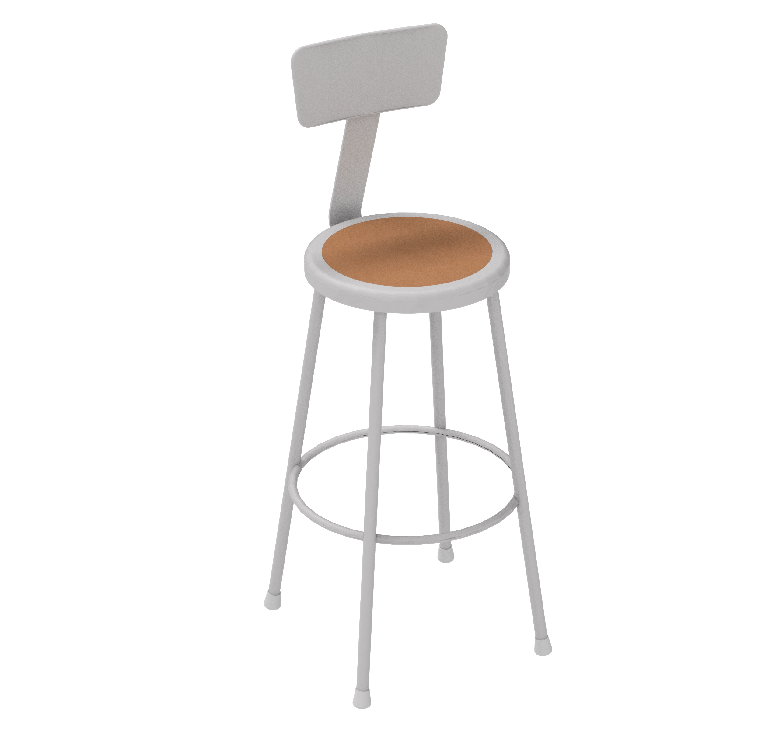 Apprentice Stool with Backrest