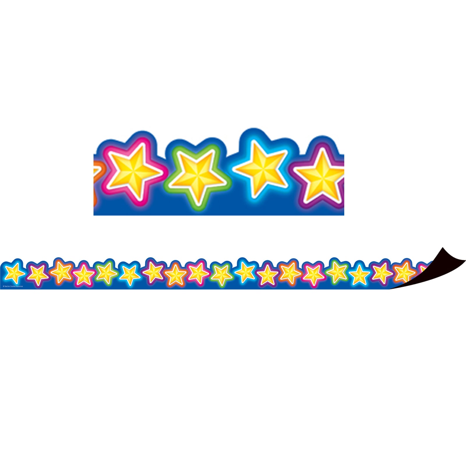 Neon Stars Magnetic Border