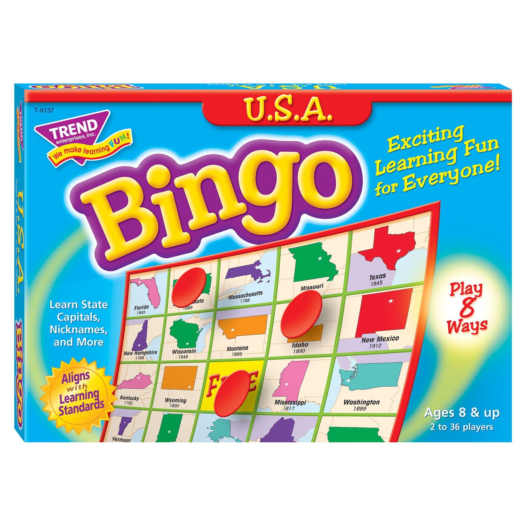 BINGO USA AGES 8 & UP