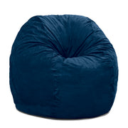 Jaxx 4 ft Round Bean Bag Chair for Adults, Navy