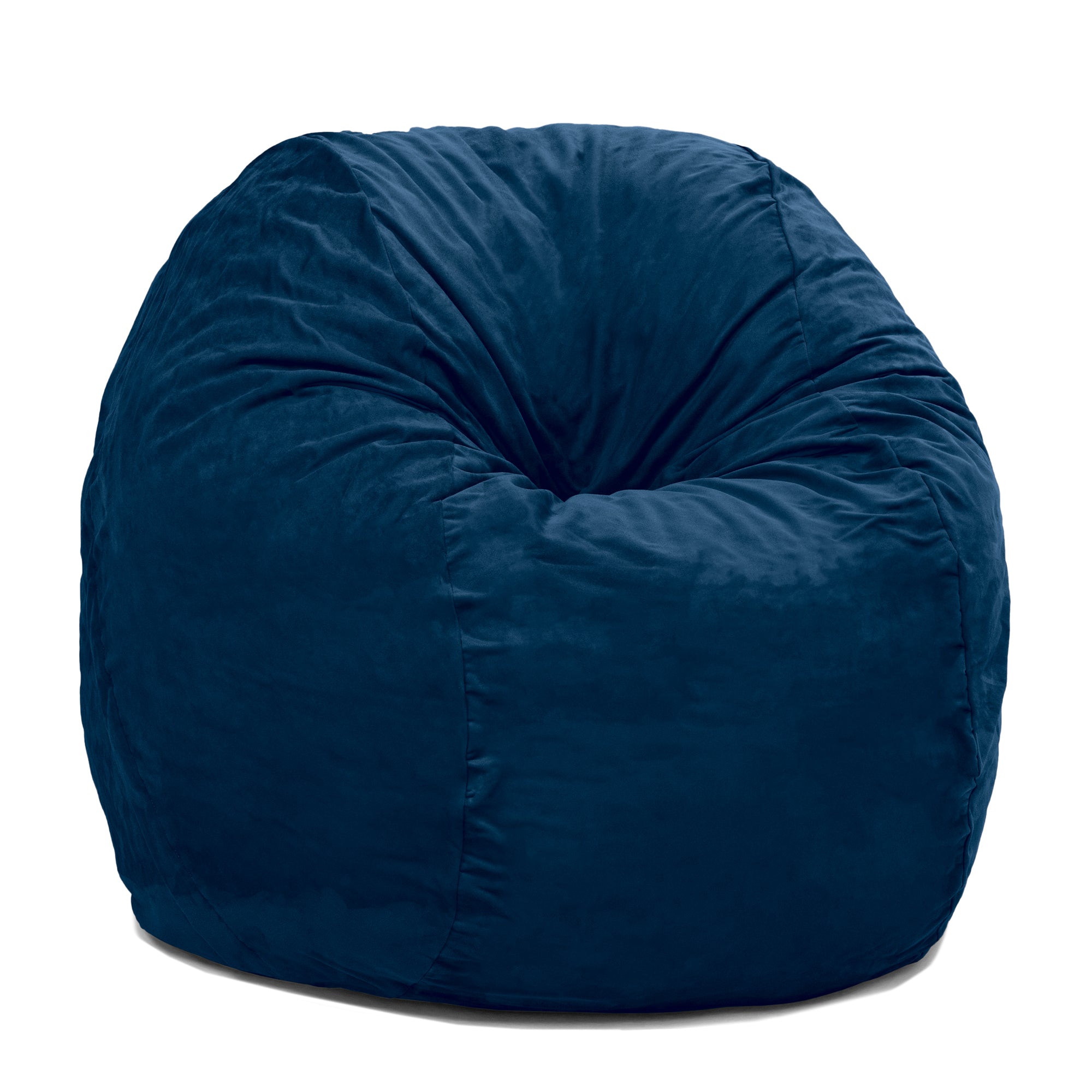 Jaxx 4 ft Round Bean Bag Chair for Adults, Navy
