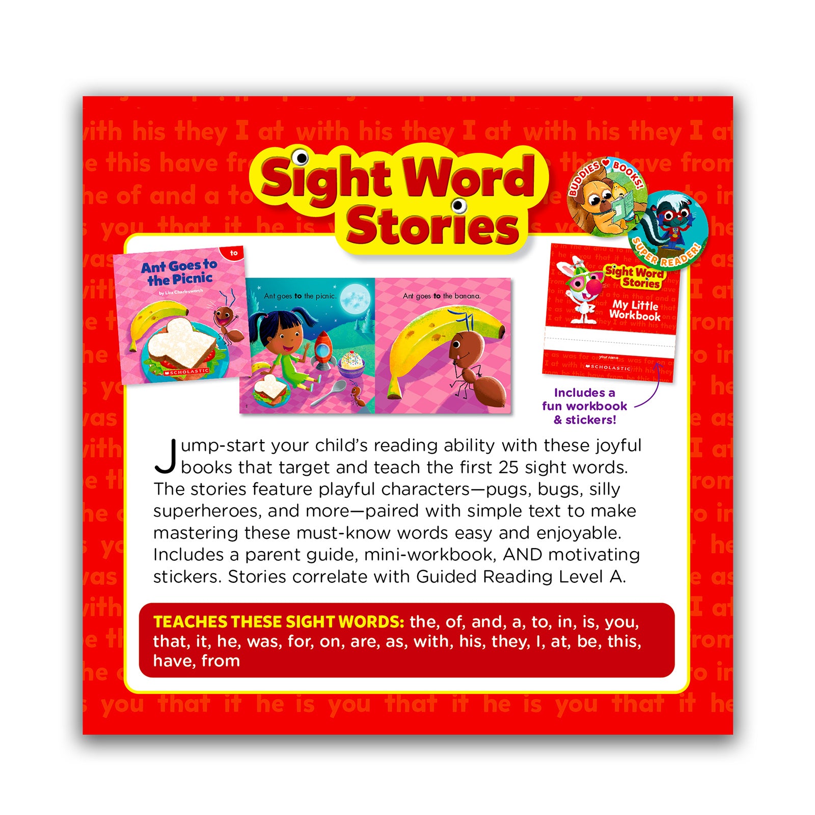 Sight Word Stories: Level A (Parent Pack)
