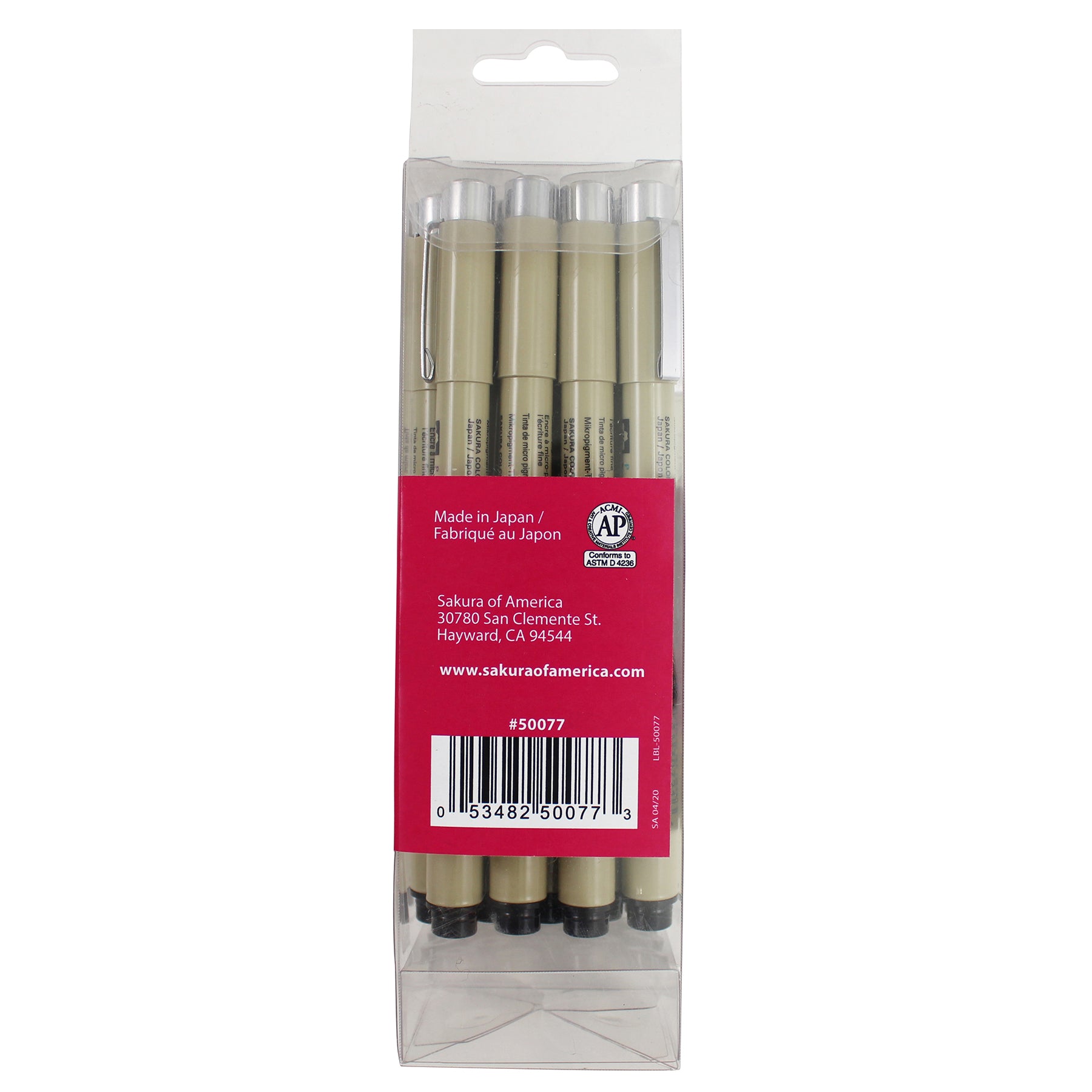 Pigma Pens, Cube Collection, Black, Assorted Sizes, 16-Piece Set