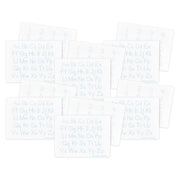 Two-Sided Dry Erase Learning Mat, 9" x 12", Letters & Numbers, Pack of 12
