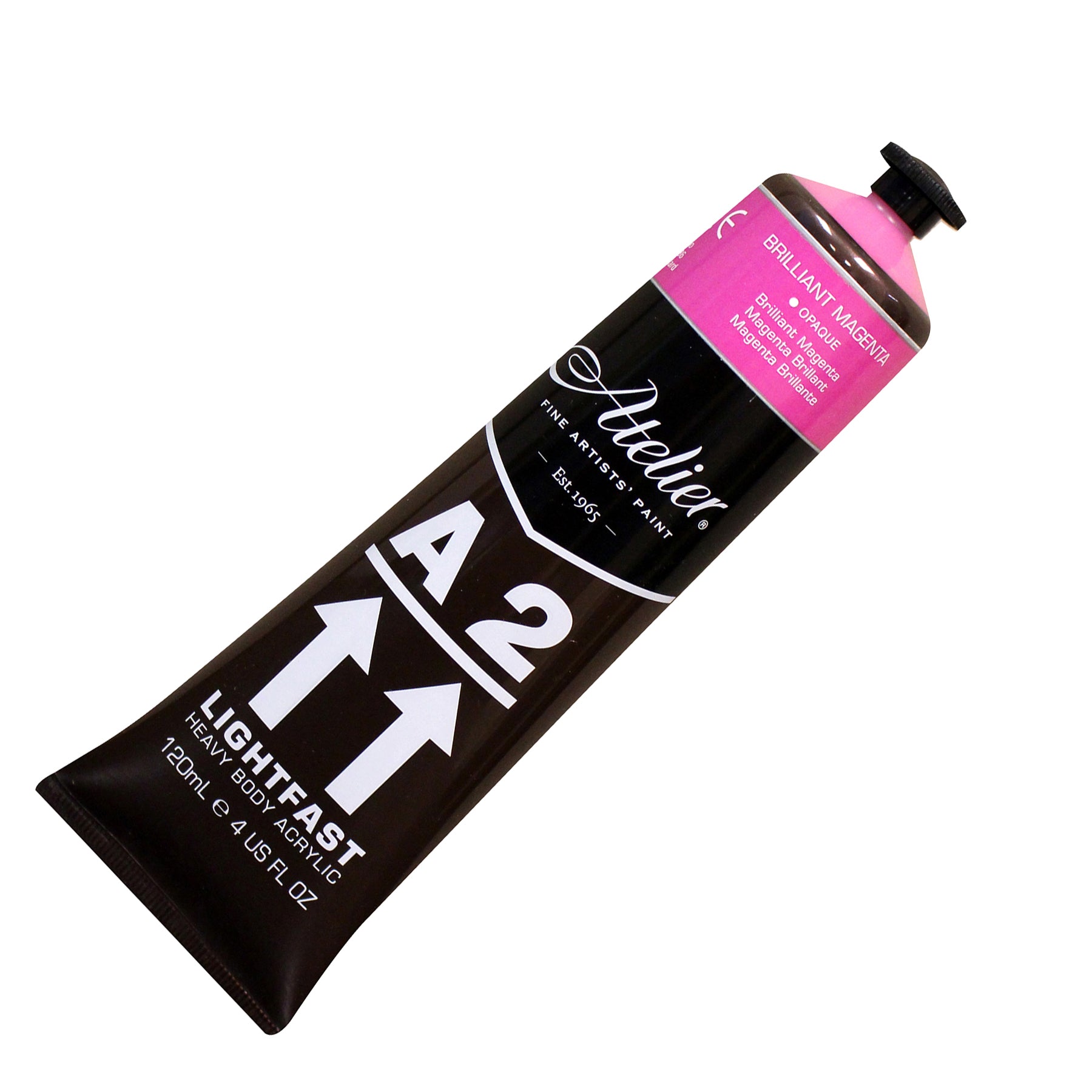 A2 Heavy Body Lightfast Artist Acrylic, 4 oz., Brilliant Magenta