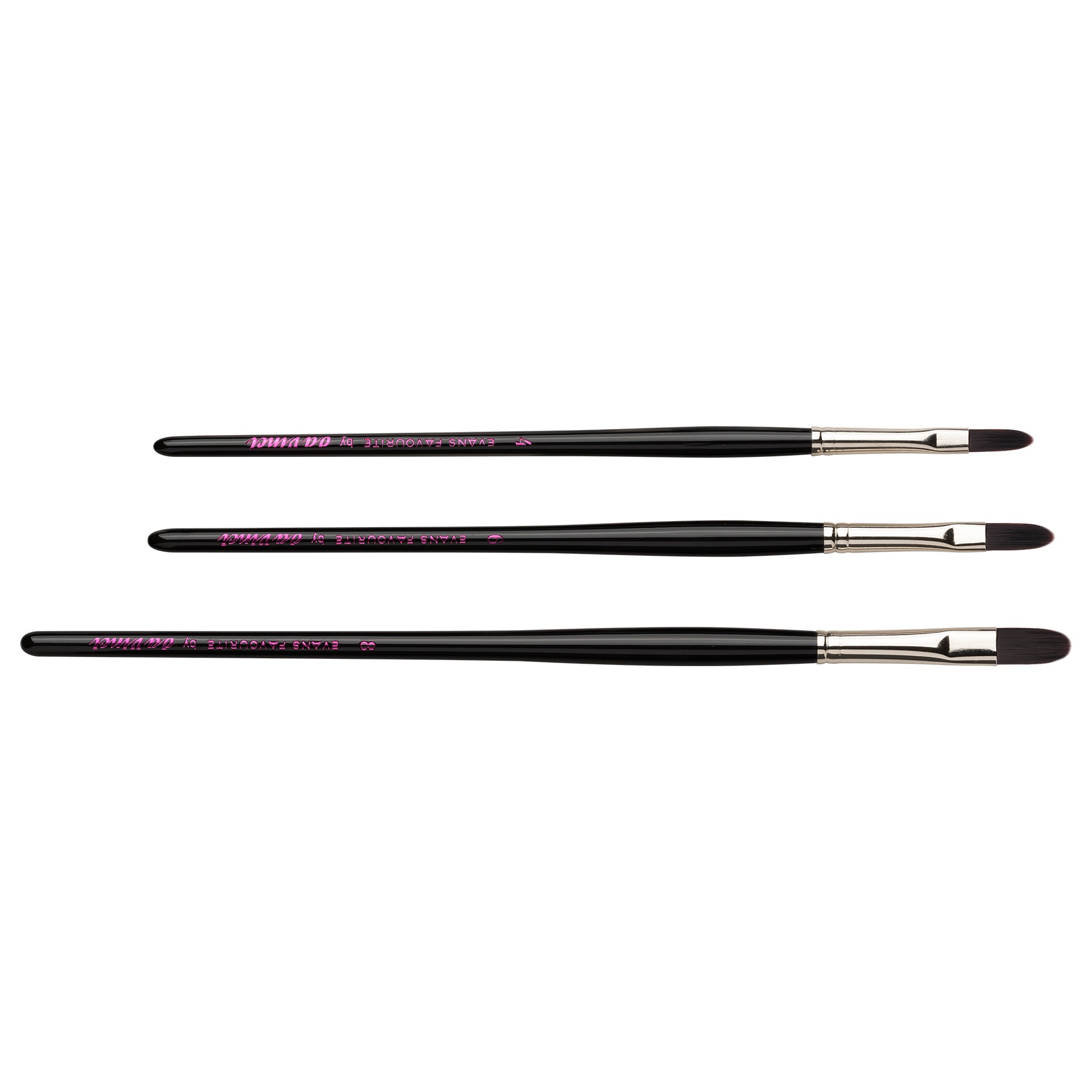 Artist Signature Collection by Evan Woodruffe, Acrylic Brushes, Assorted, 3 Brush Set