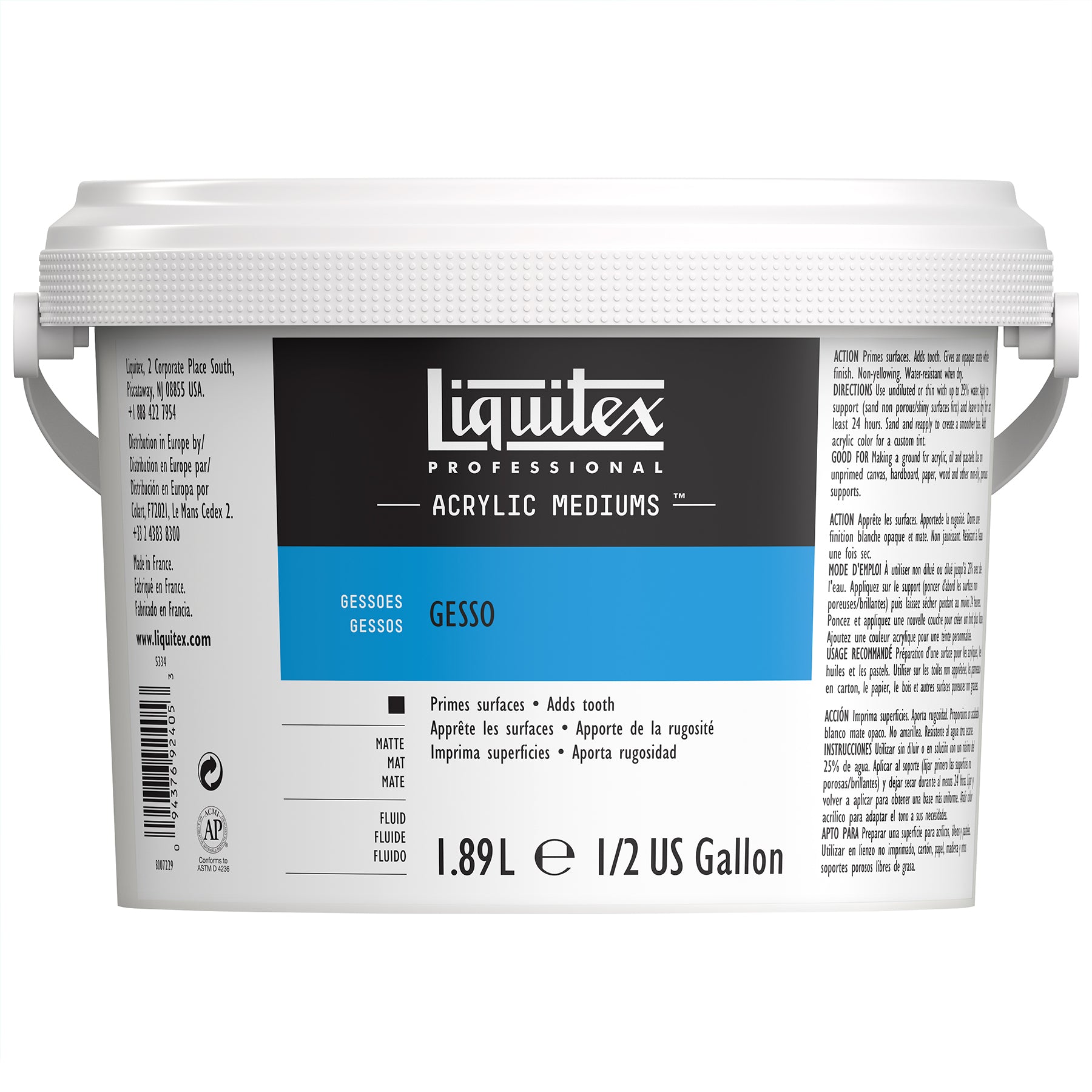 White Gesso - 1.89L (½ gallon/64 oz)