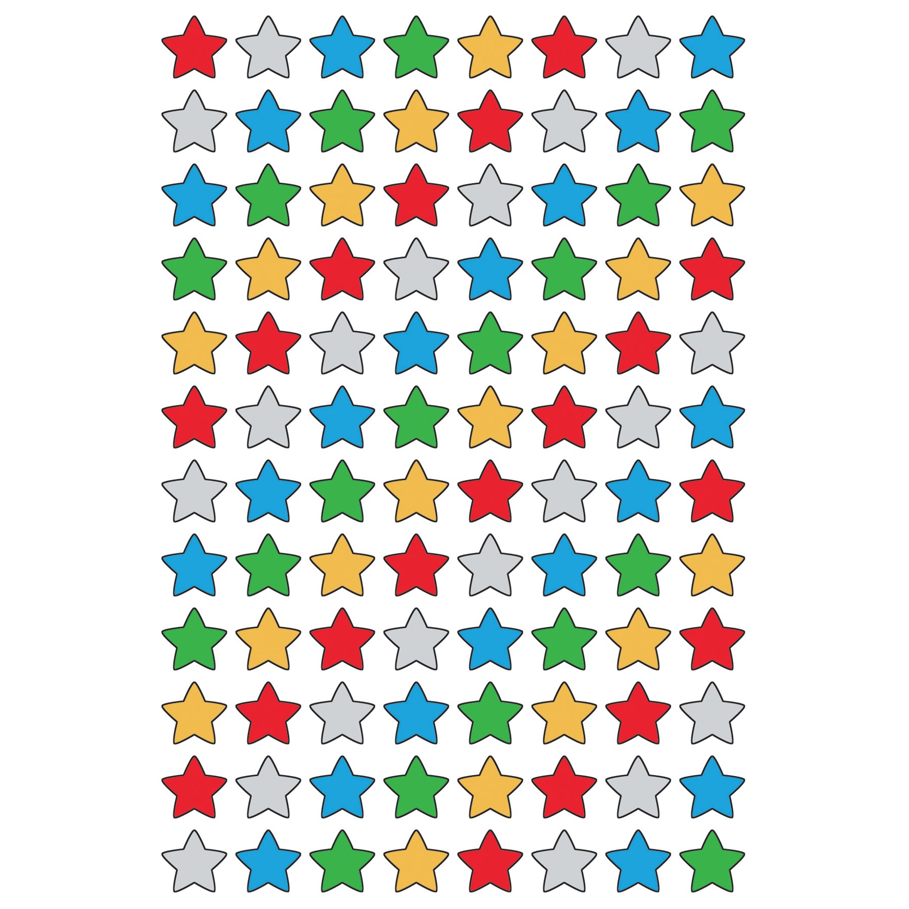 Colorful Foil Stars superShapes Stickers, 400 ct