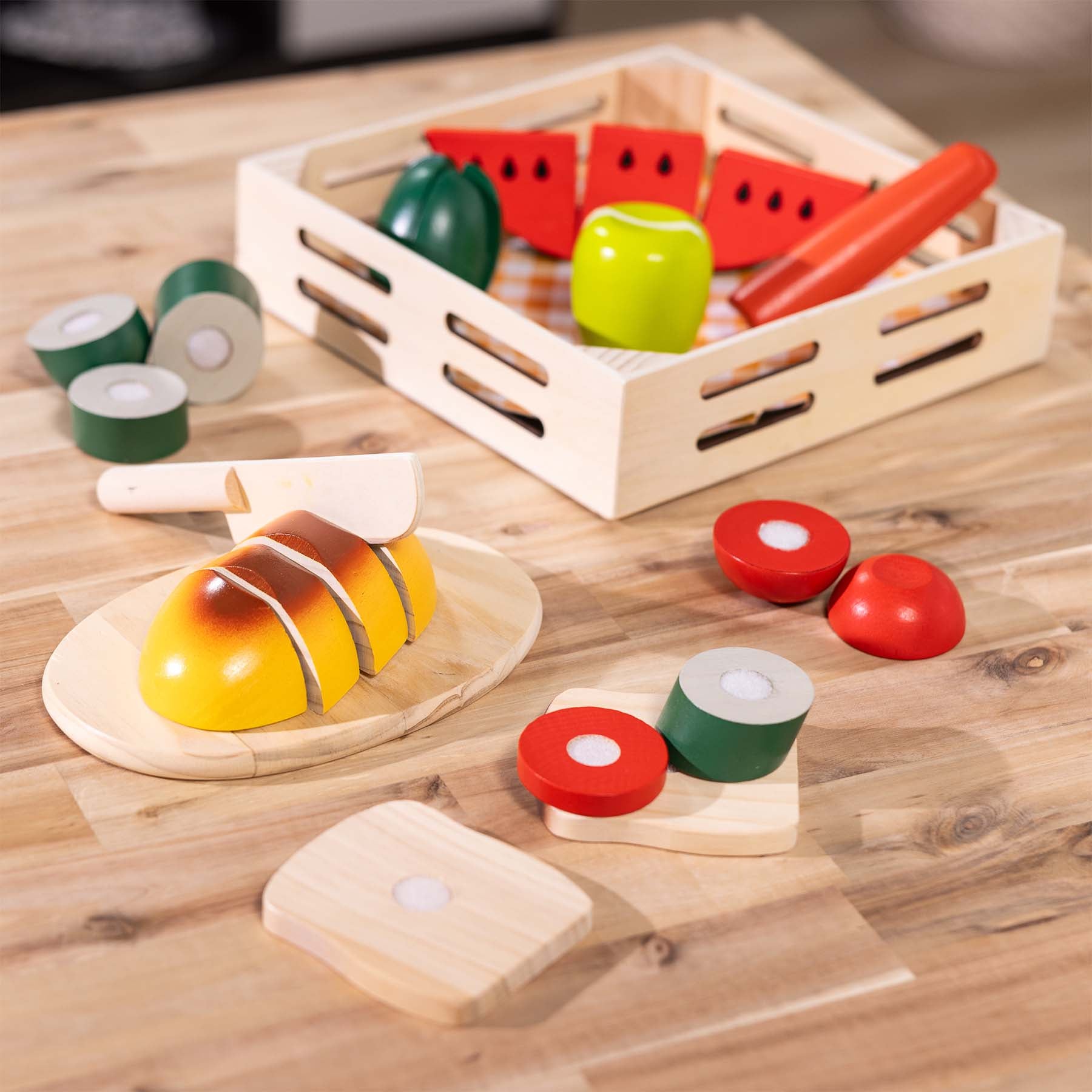 Cutting Food - Wooden Play Food