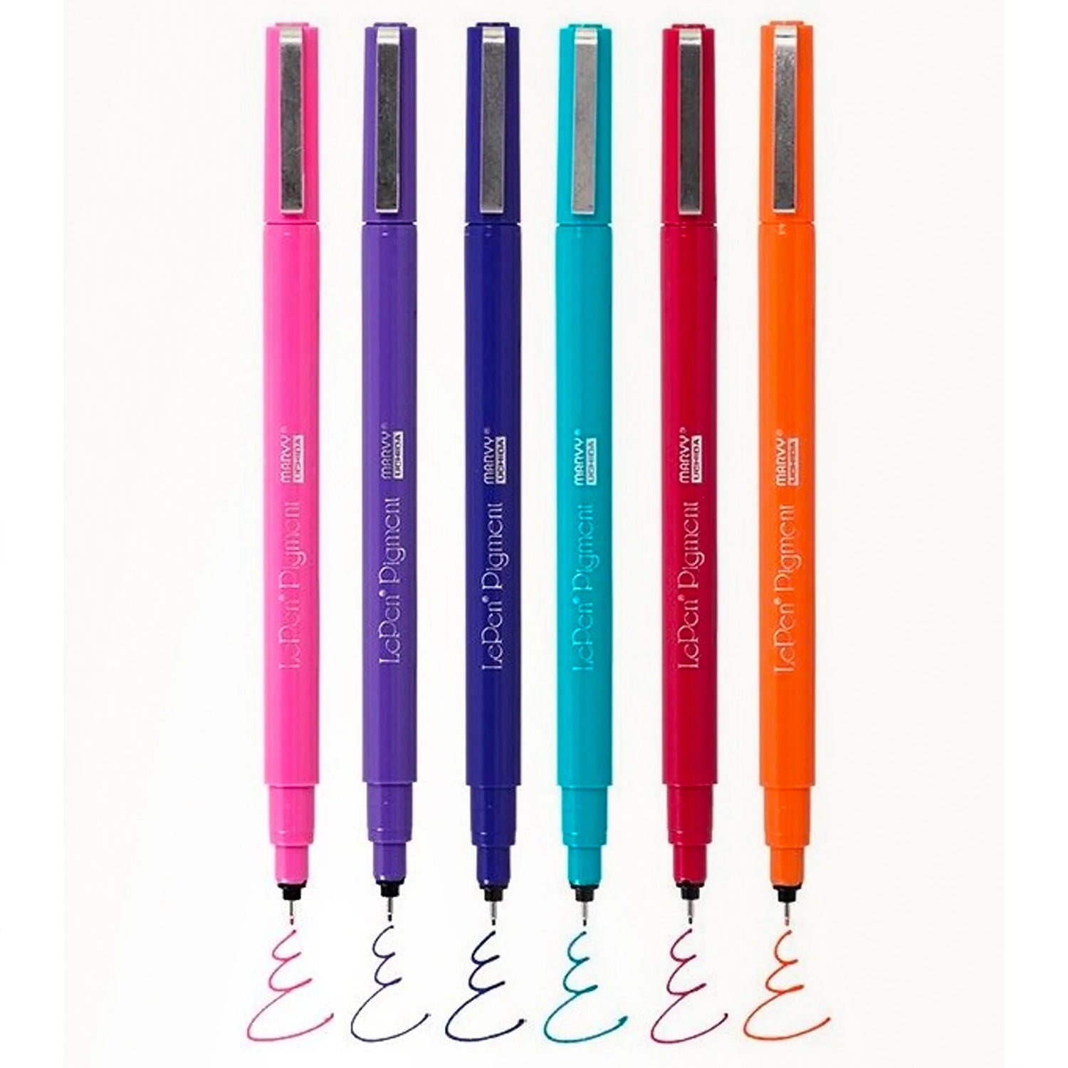 LePen® Pigment Pens, Jewel Colors, Pack of 6