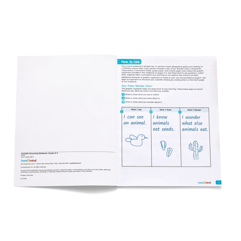 Scientific Reasoning Notebooks K-2, Set of 10