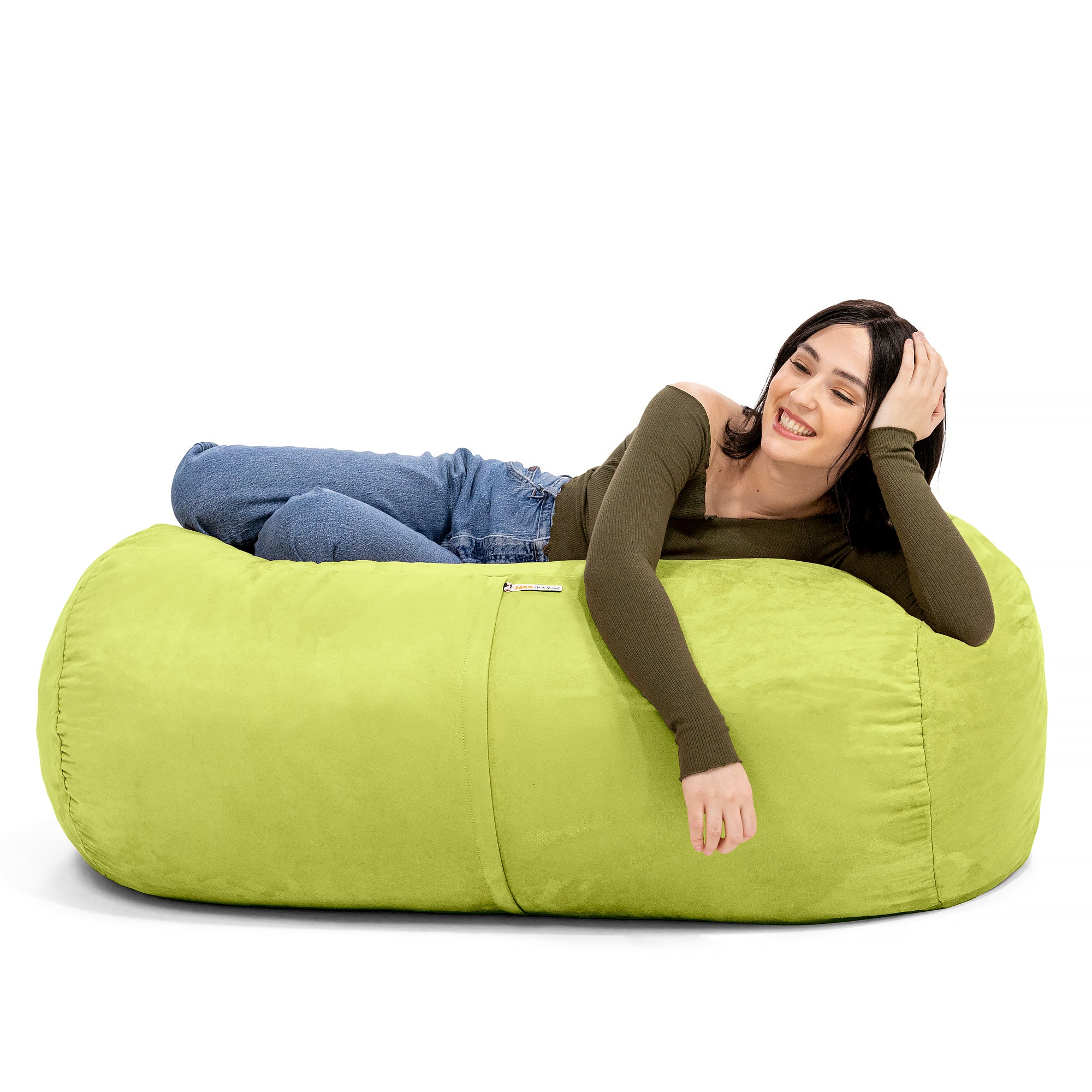 Jaxx Sofa Saxx 4-foot Bean Bag Lounger, Lime