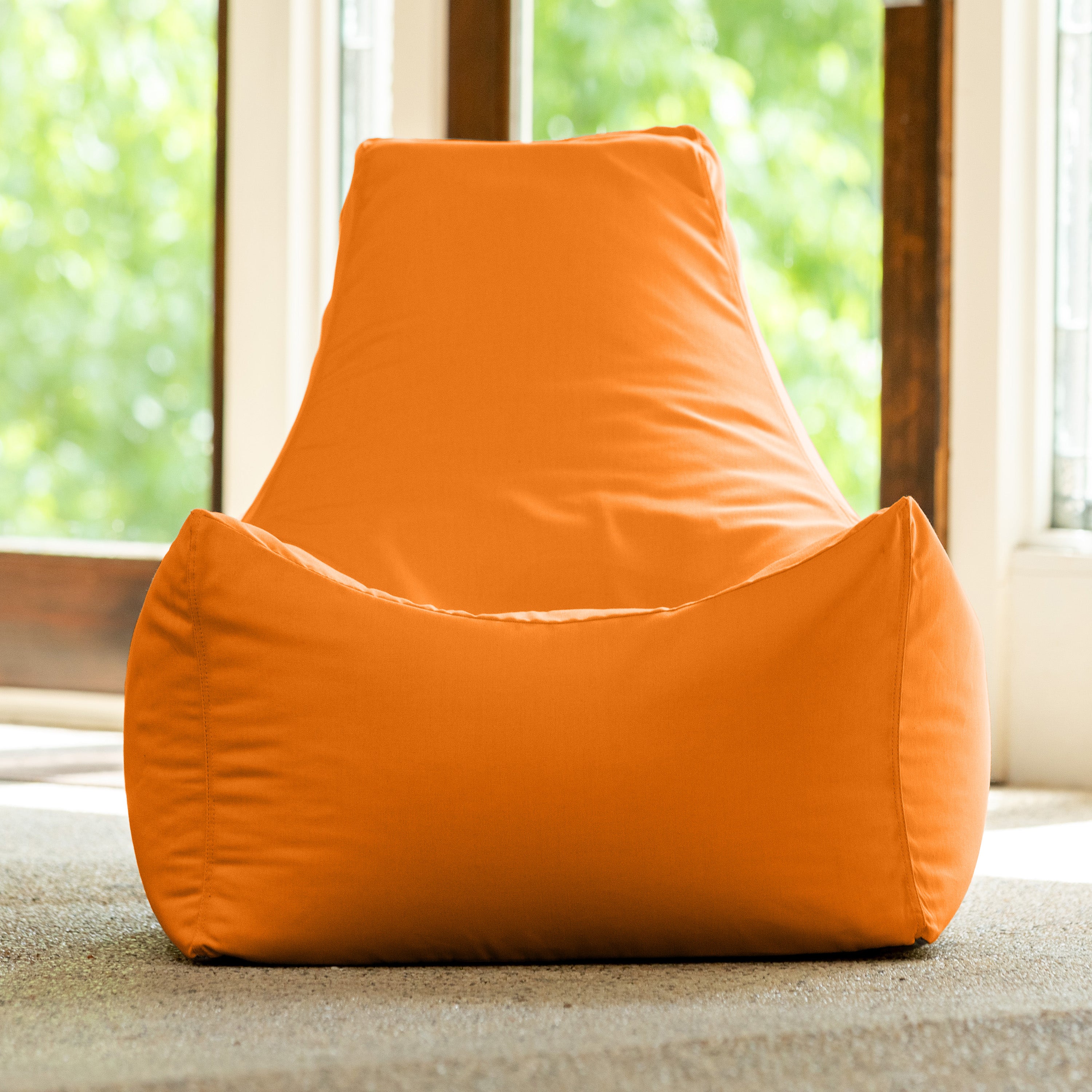 Jaxx Juniper Outdoor Bean Bag Patio Chair & Poolside Lounge, Tangerine