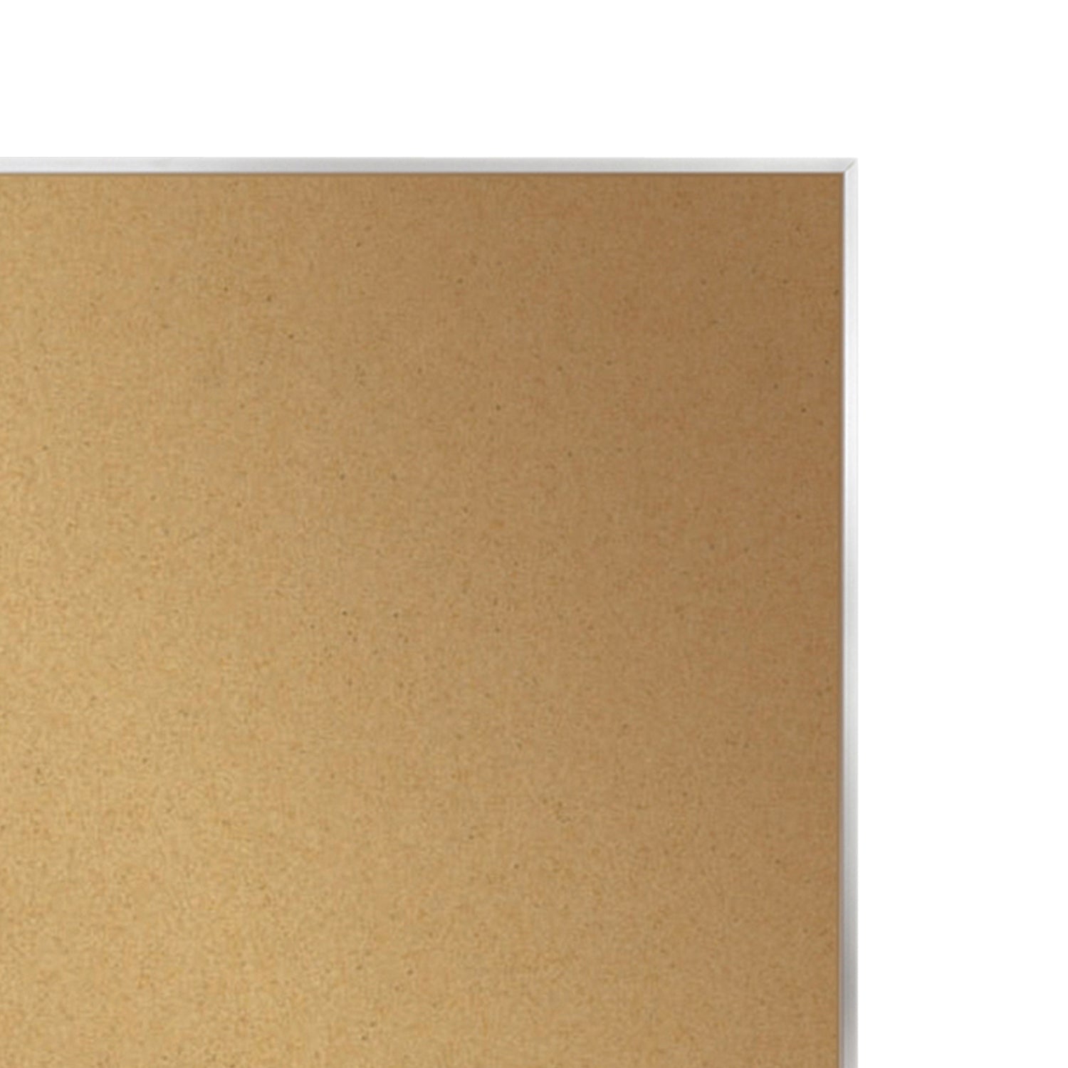 Natural Cork Bulletin Board with Aluminum Frame, 2'H x 3'W