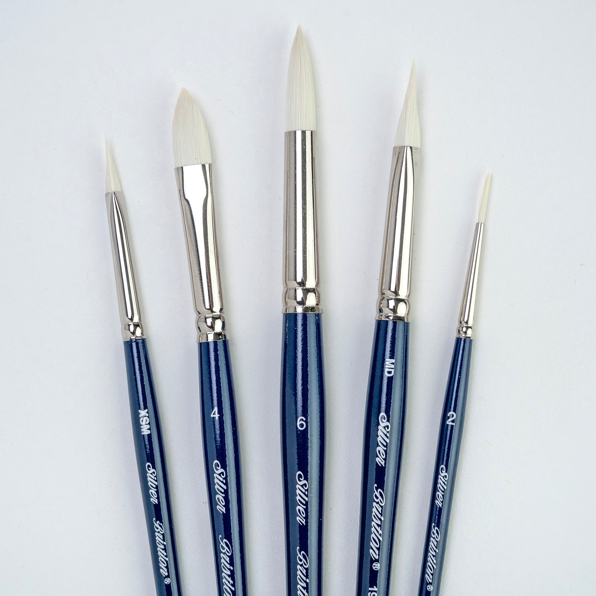 Bristlon Triangle Cats Tongue Brushes, Set of 5