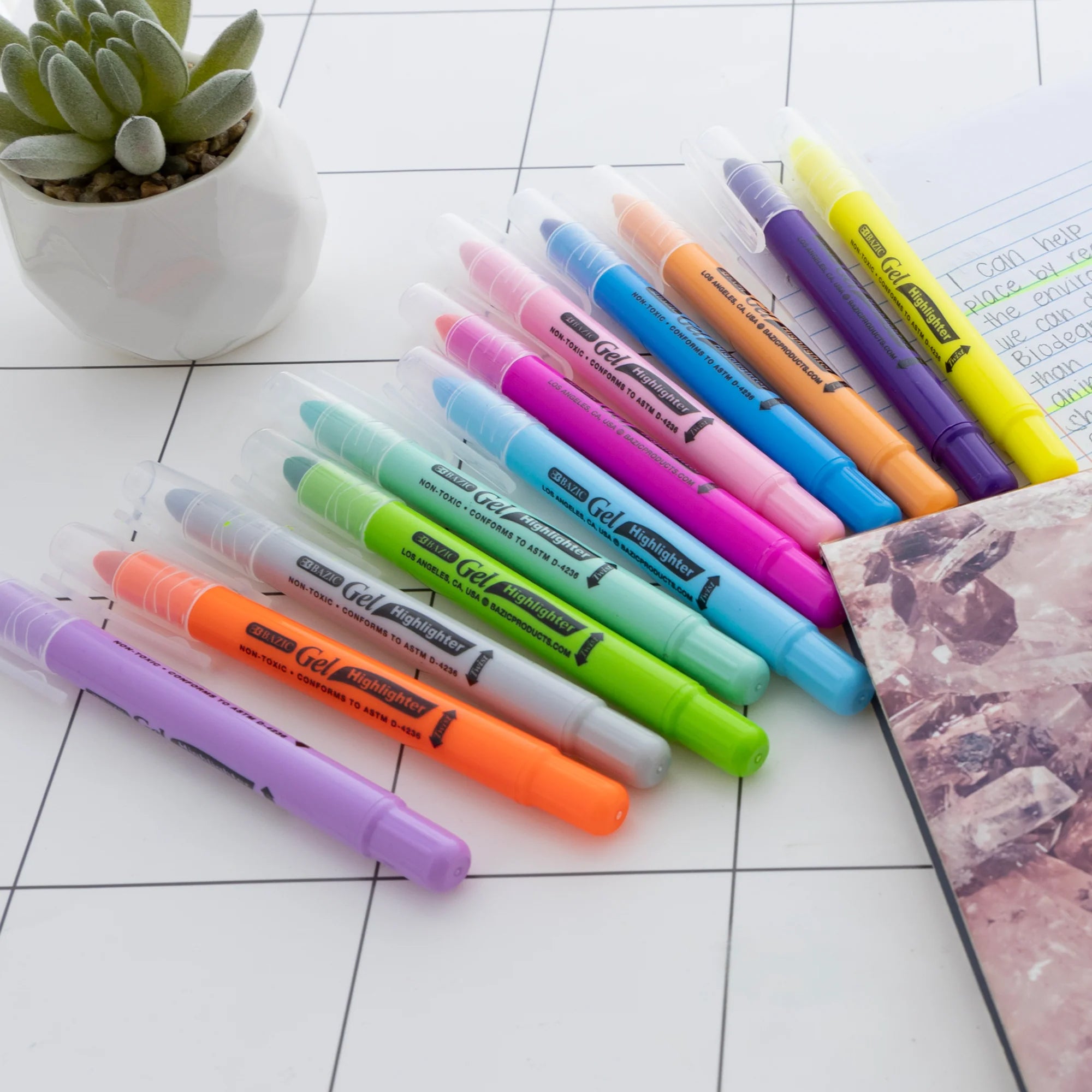 Gel Highlighter, Pack of 12