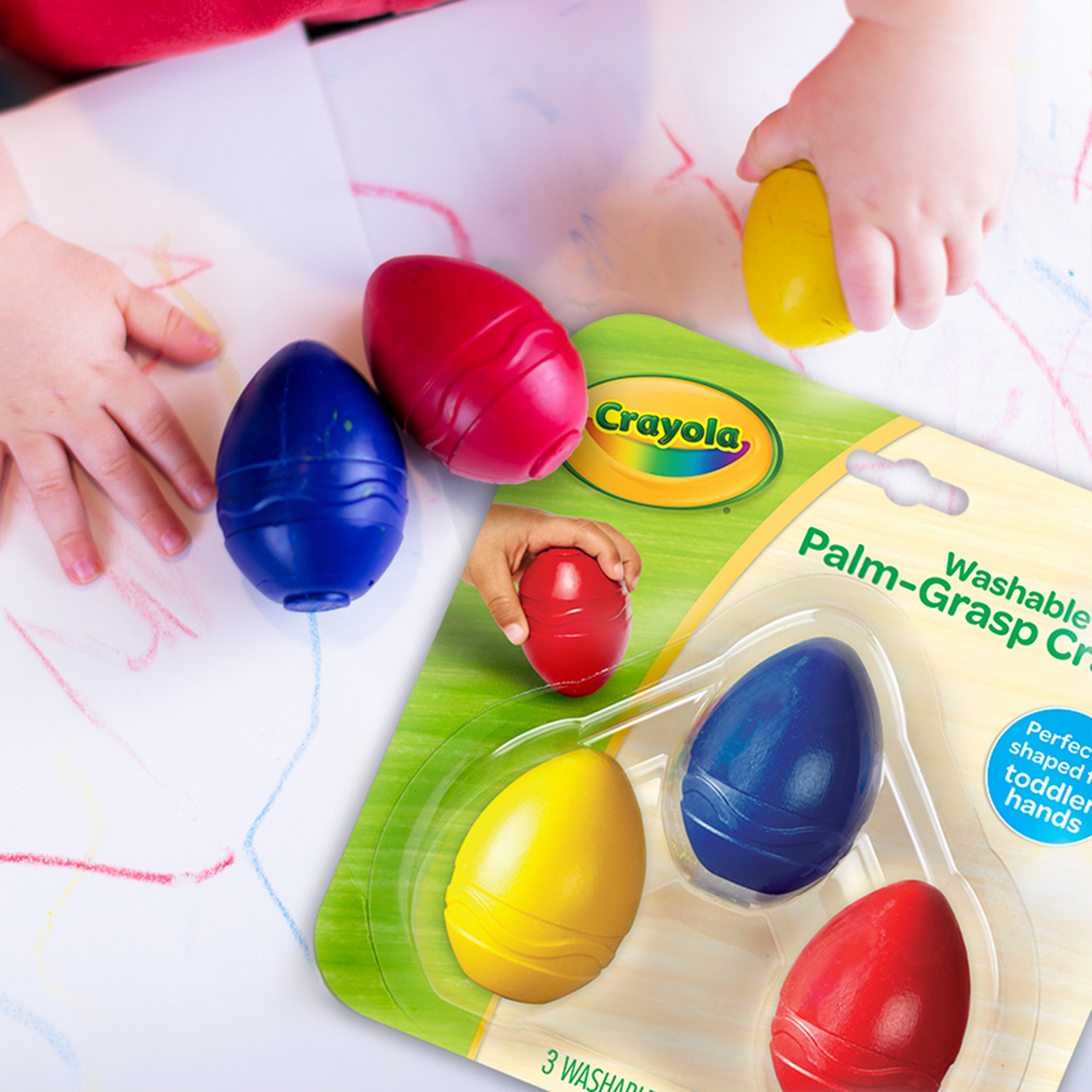 My First Crayola® Washable Palm-Grasp Crayons, Pack of 3