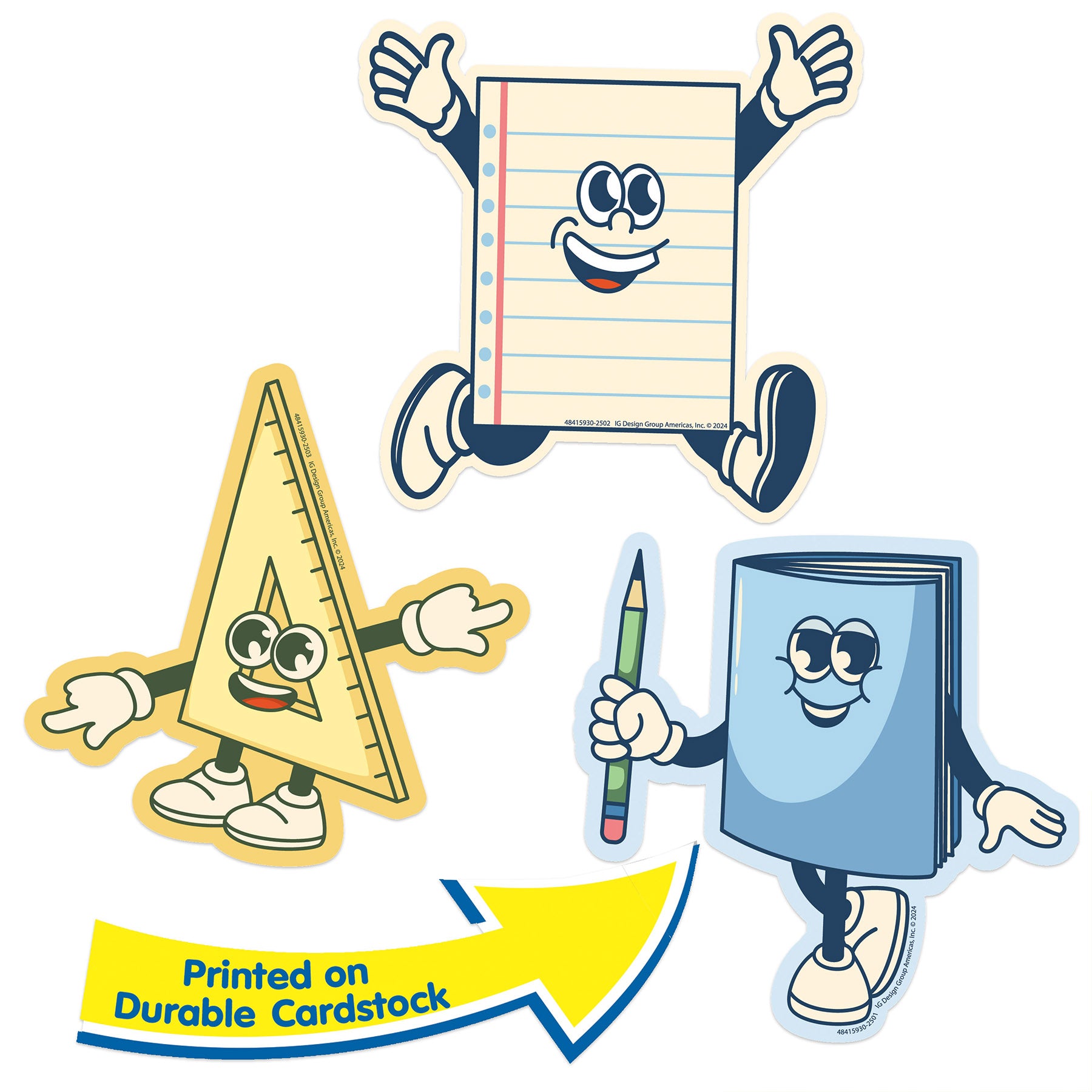 S'Cool Era Paper Cut-Outs, Pack of 36