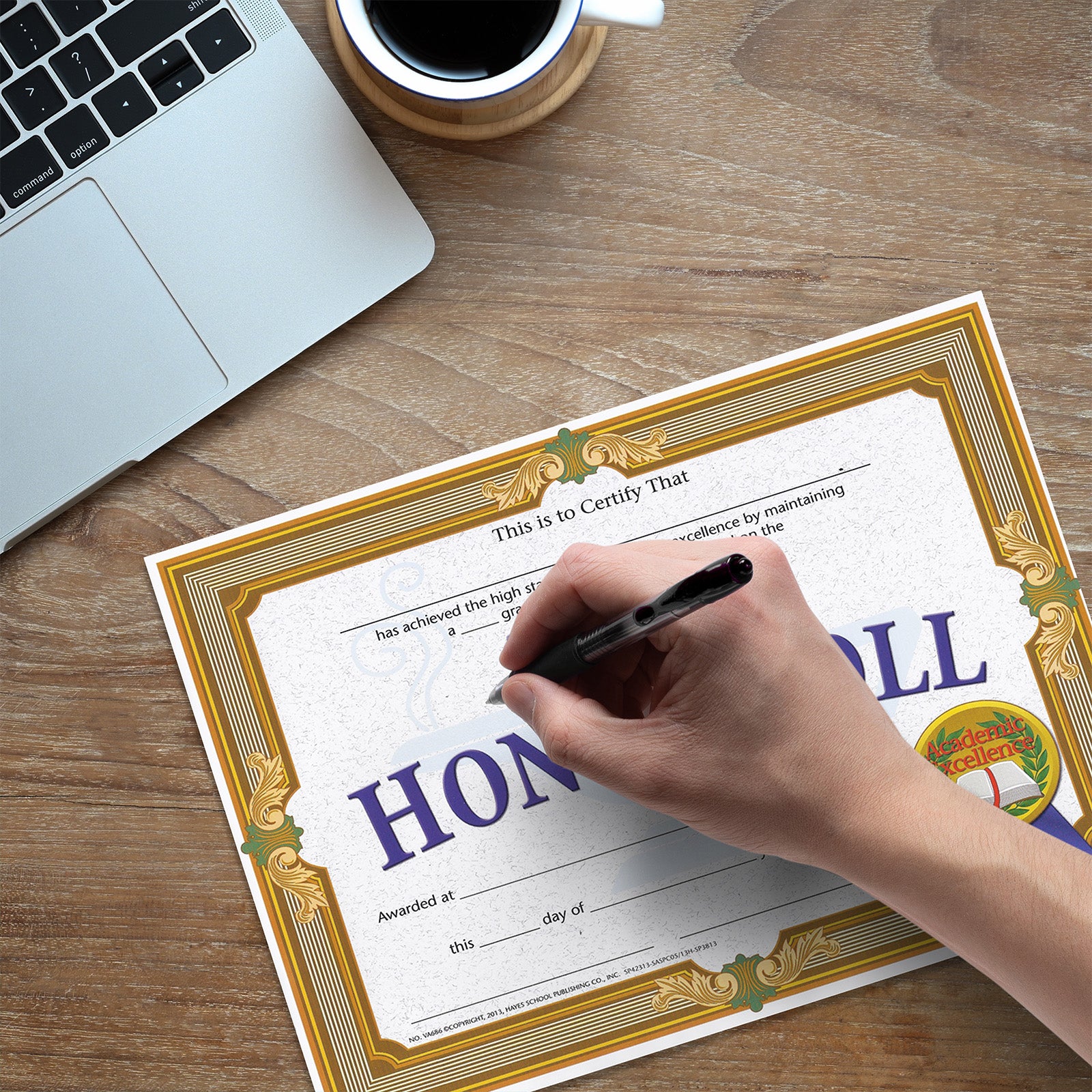 High Honor Roll Certificate, 8.5" x 11", Pack of 30