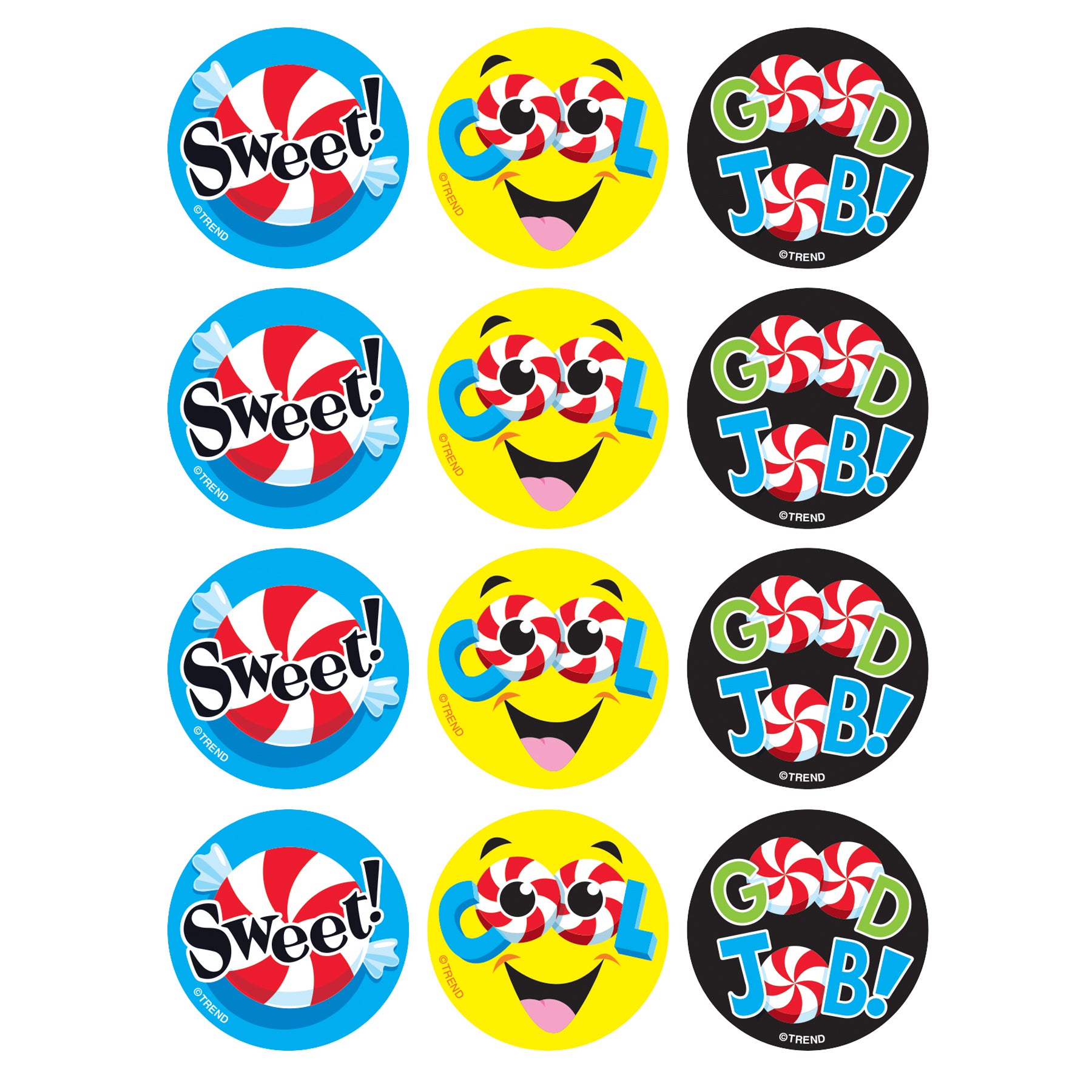 Candy Compli-MINTS/Peppermint Stinky Stickers®, 48 Count