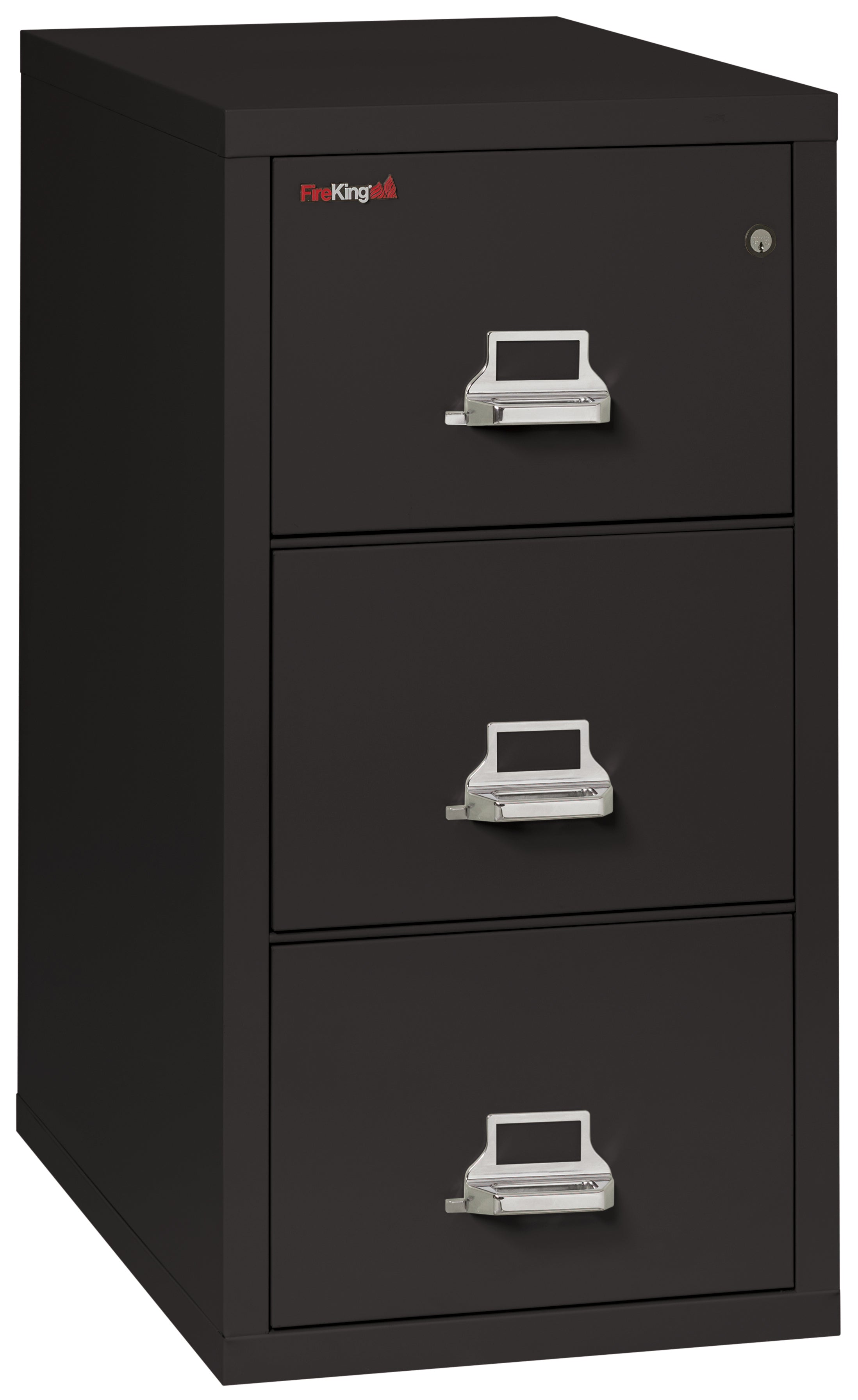1 Hour Fire Resistant File Cabinet - 3 Drawer Letter 31" depth (Black)