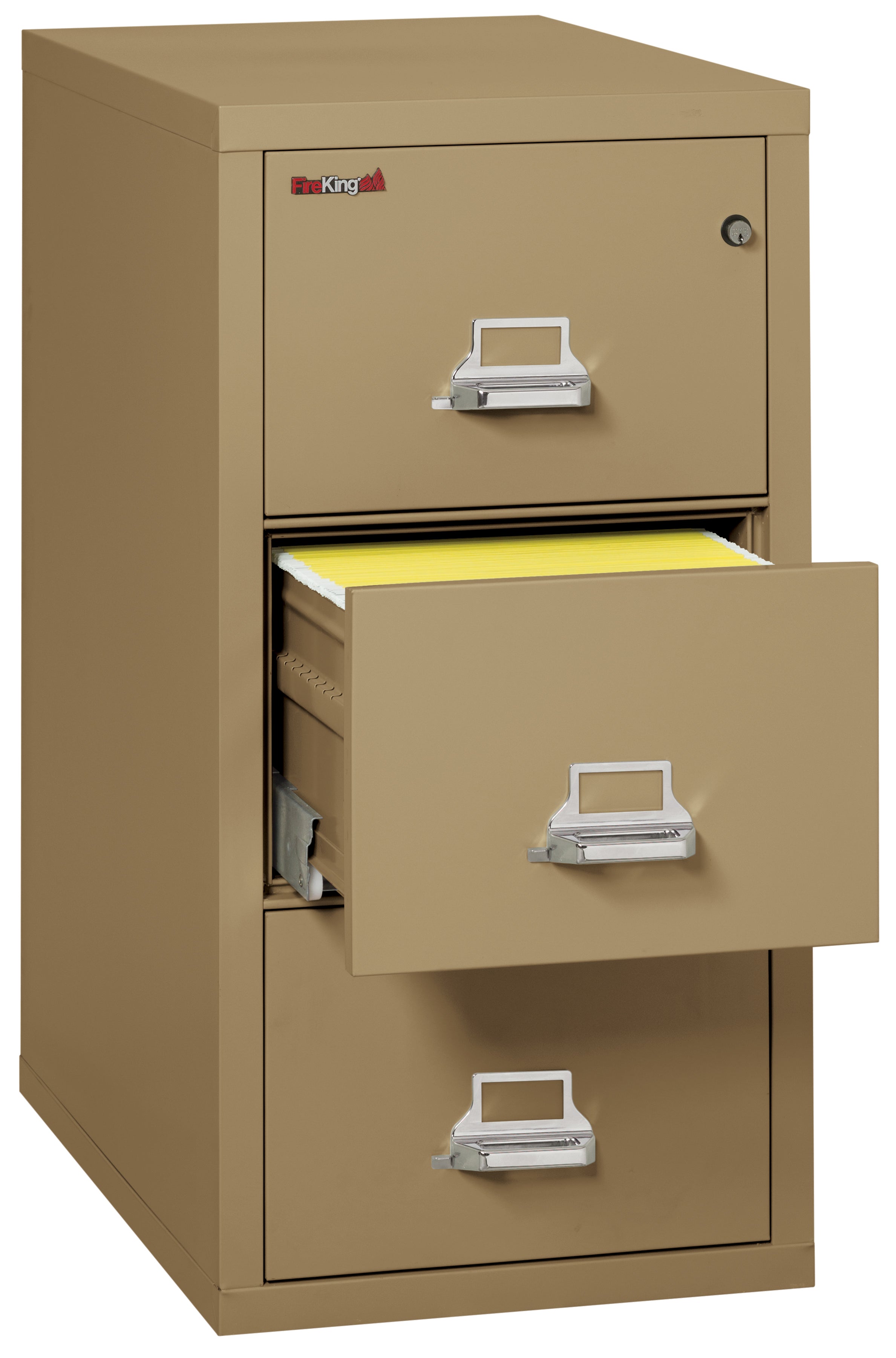 1 Hour Fire Resistant File Cabinet - 3 Drawer Letter 31" depth (Sand)