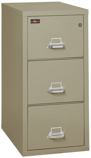 2 Hour Fire Resistant File Cabinet - 3 Drawer Letter 31" depth (Pewter)