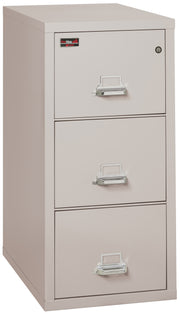 2 Hour Fire Resistant File Cabinet - 3 Drawer Letter 31" depth (Platinum)