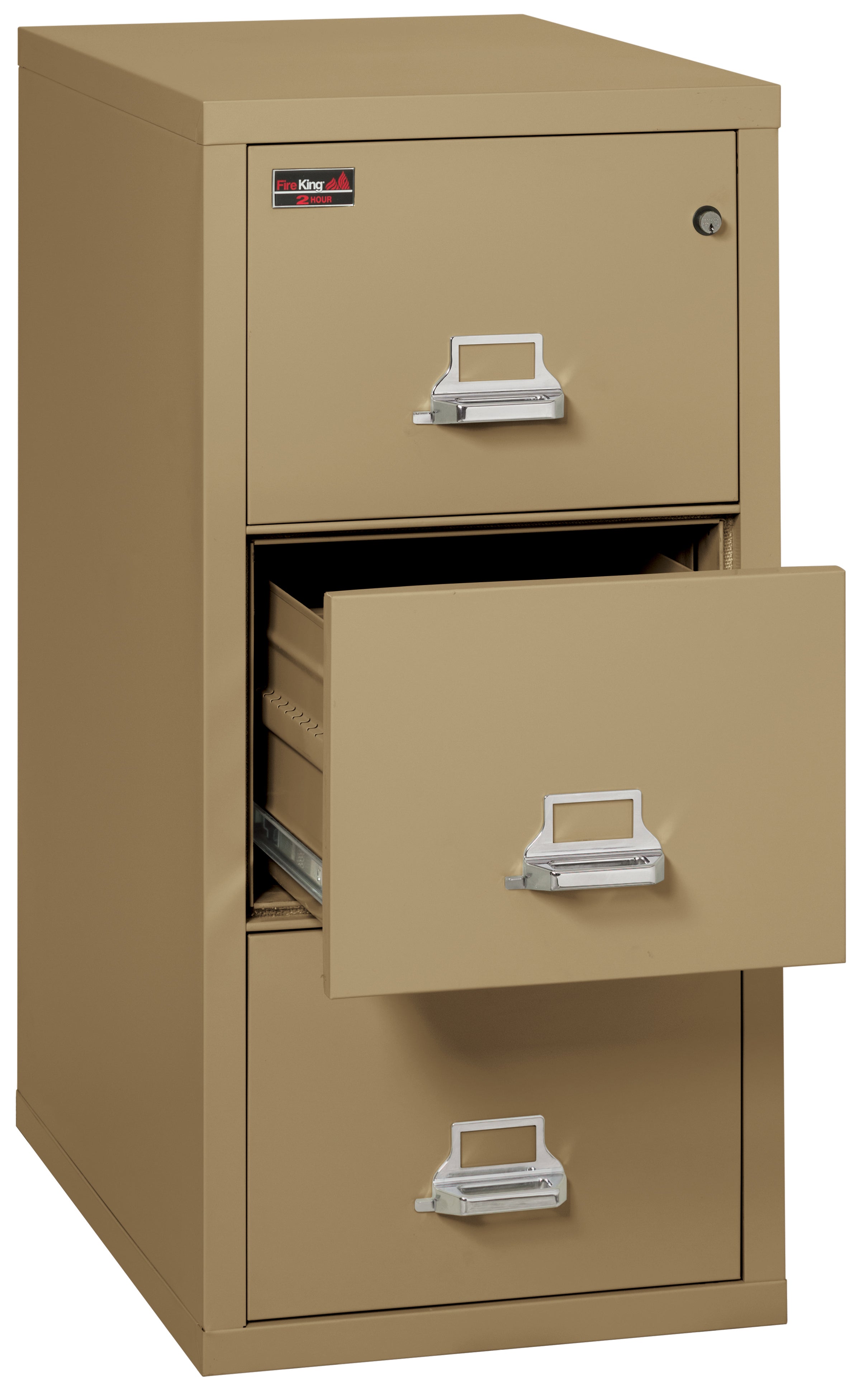 2 Hour Fire Resistant File Cabinet - 3 Drawer Letter 31" depth (Sand)