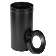 27 Gallon Stainless Steel Trash Can (Black)