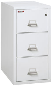 1 Hour Fire Resistant File Cabinet - 3 Drawer Legal 31" depth (Arctic White)