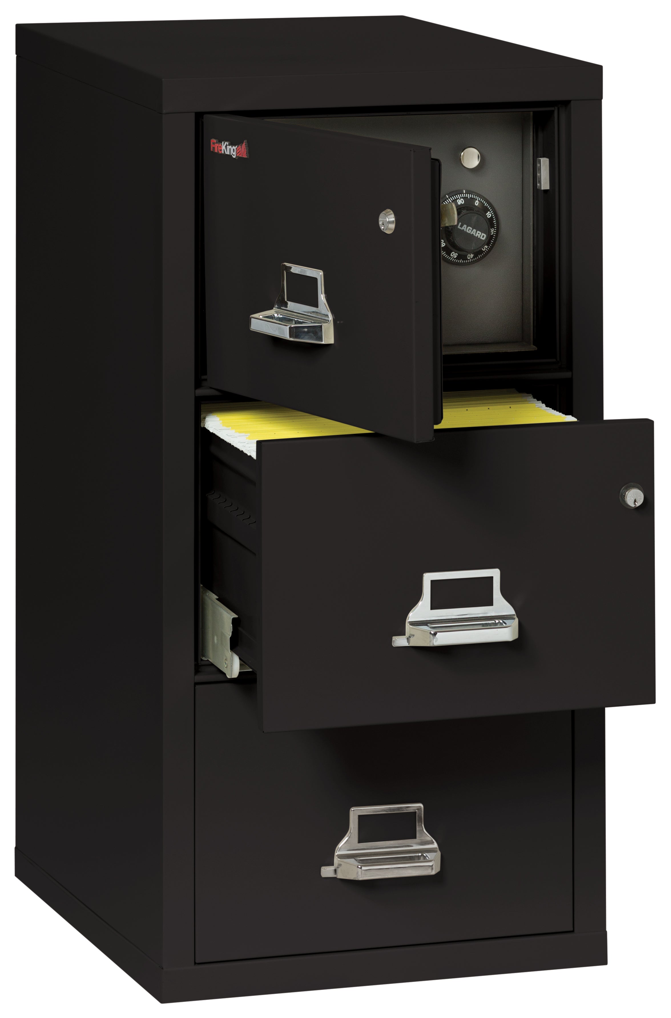 3 Drawer Legal Safe-in-a-File cabinet (Black)
