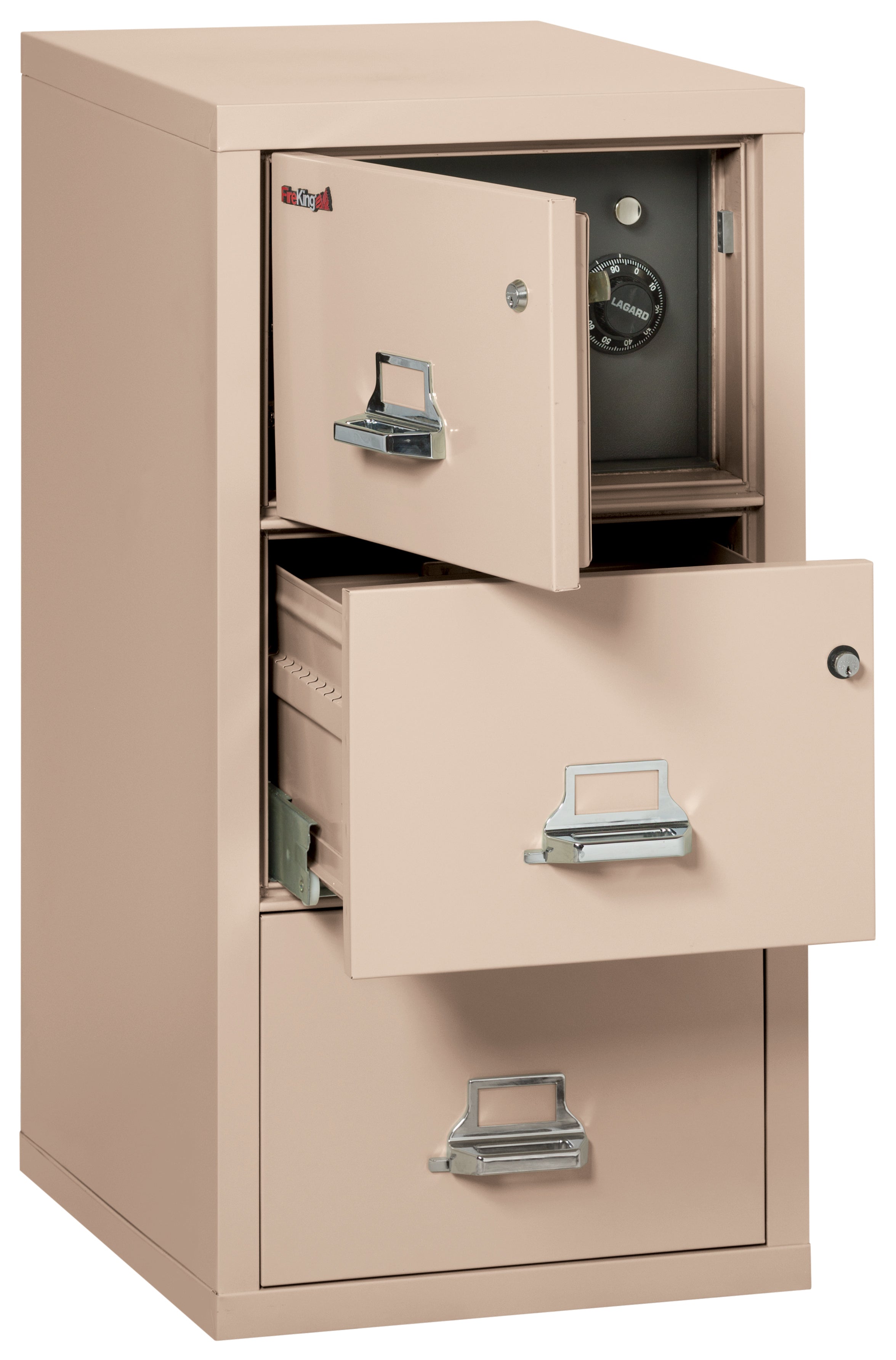 3 Drawer Legal Safe-in-a-File cabinet (Champagne)