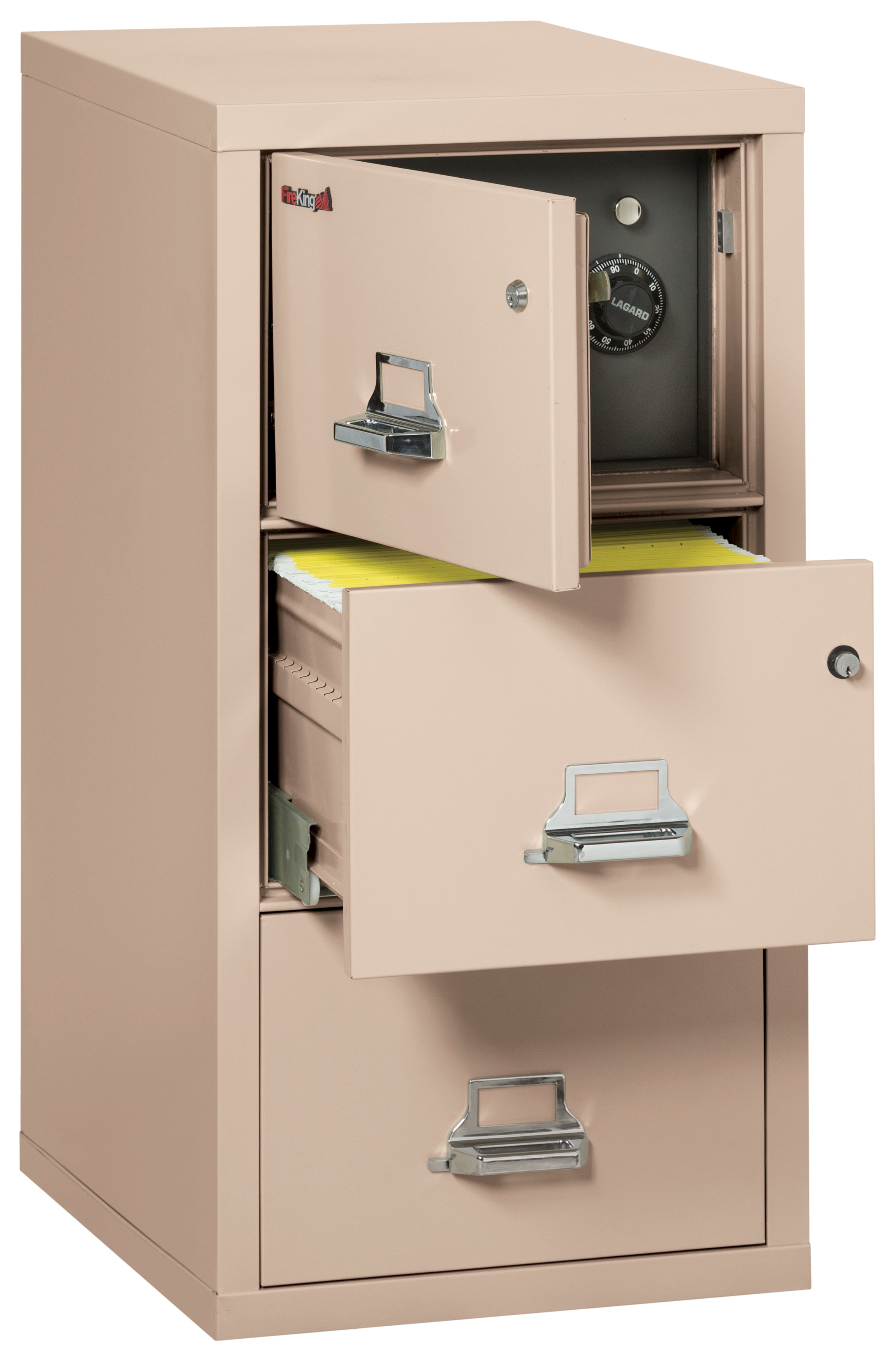 3 Drawer Legal Safe-in-a-File cabinet (Champagne)