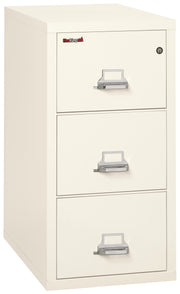 1 Hour Fire Resistant File Cabinet - 3 Drawer Legal 31" depth (Ivory White)