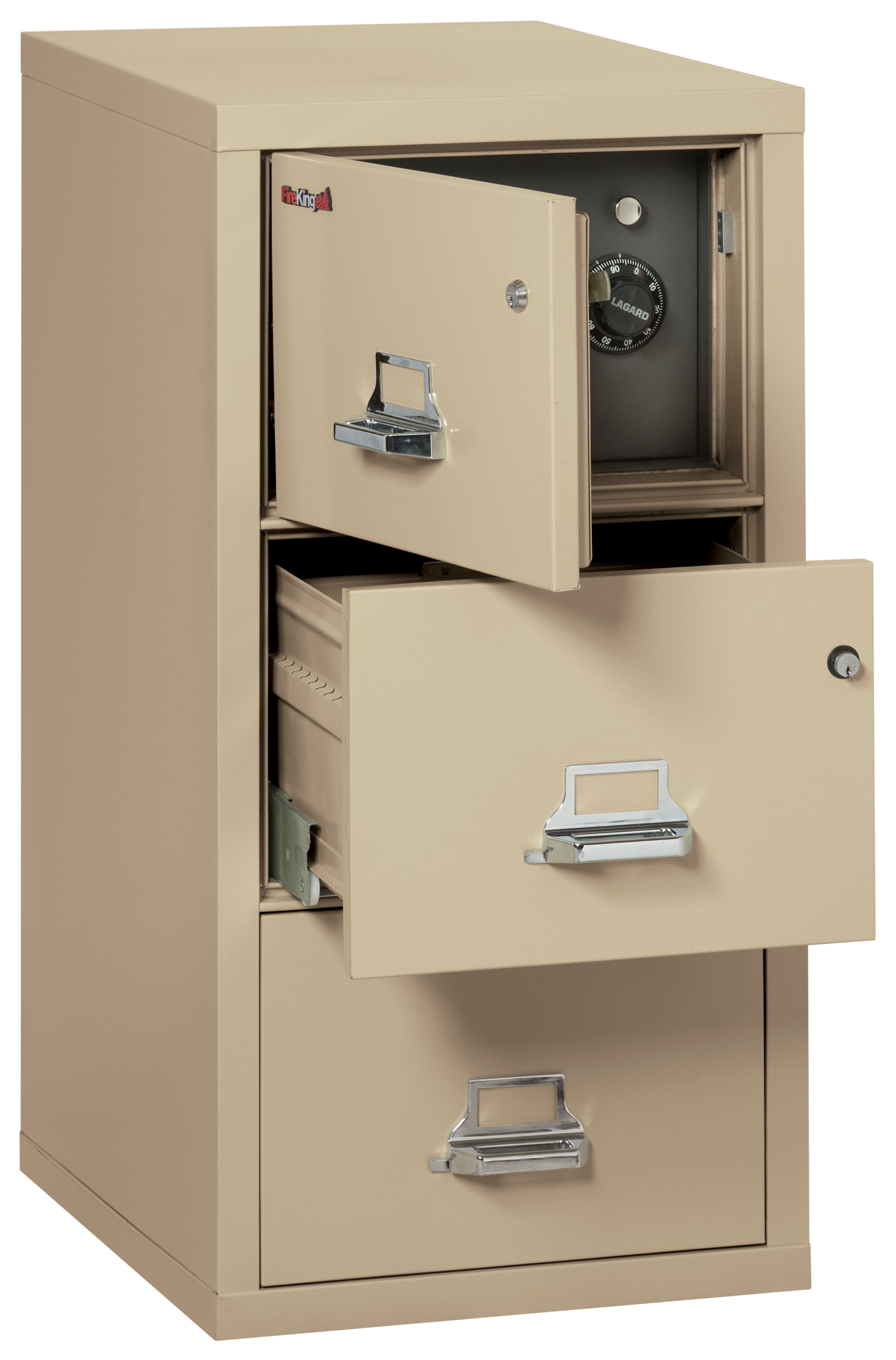 3 Drawer Legal Safe-in-a-File cabinet (Parchment)