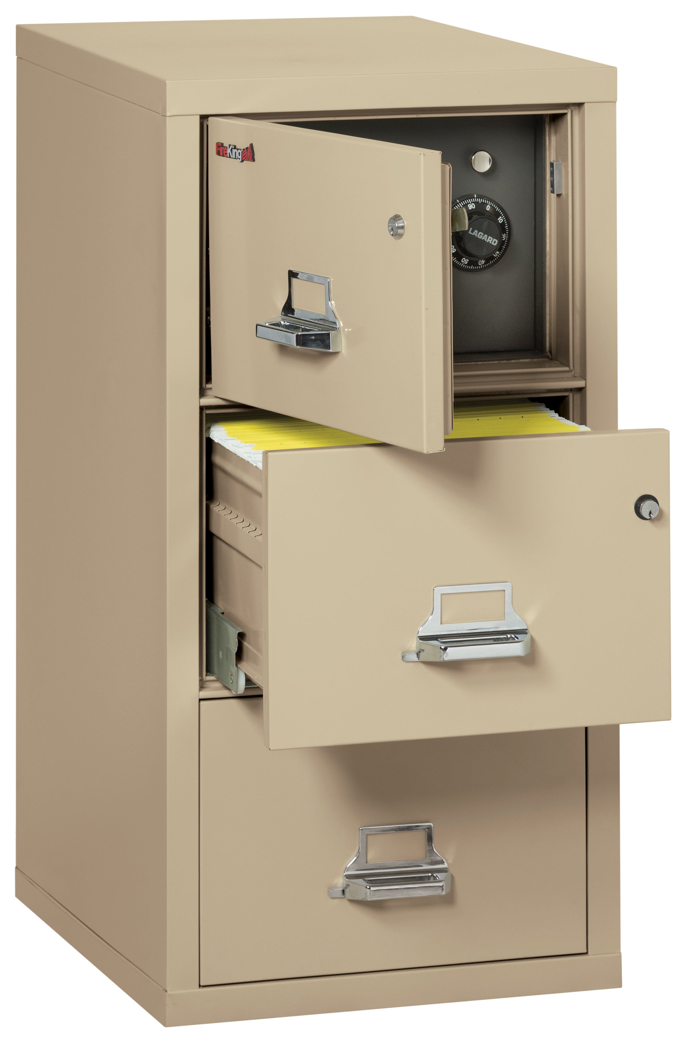 3 Drawer Legal Safe-in-a-File cabinet (Parchment)