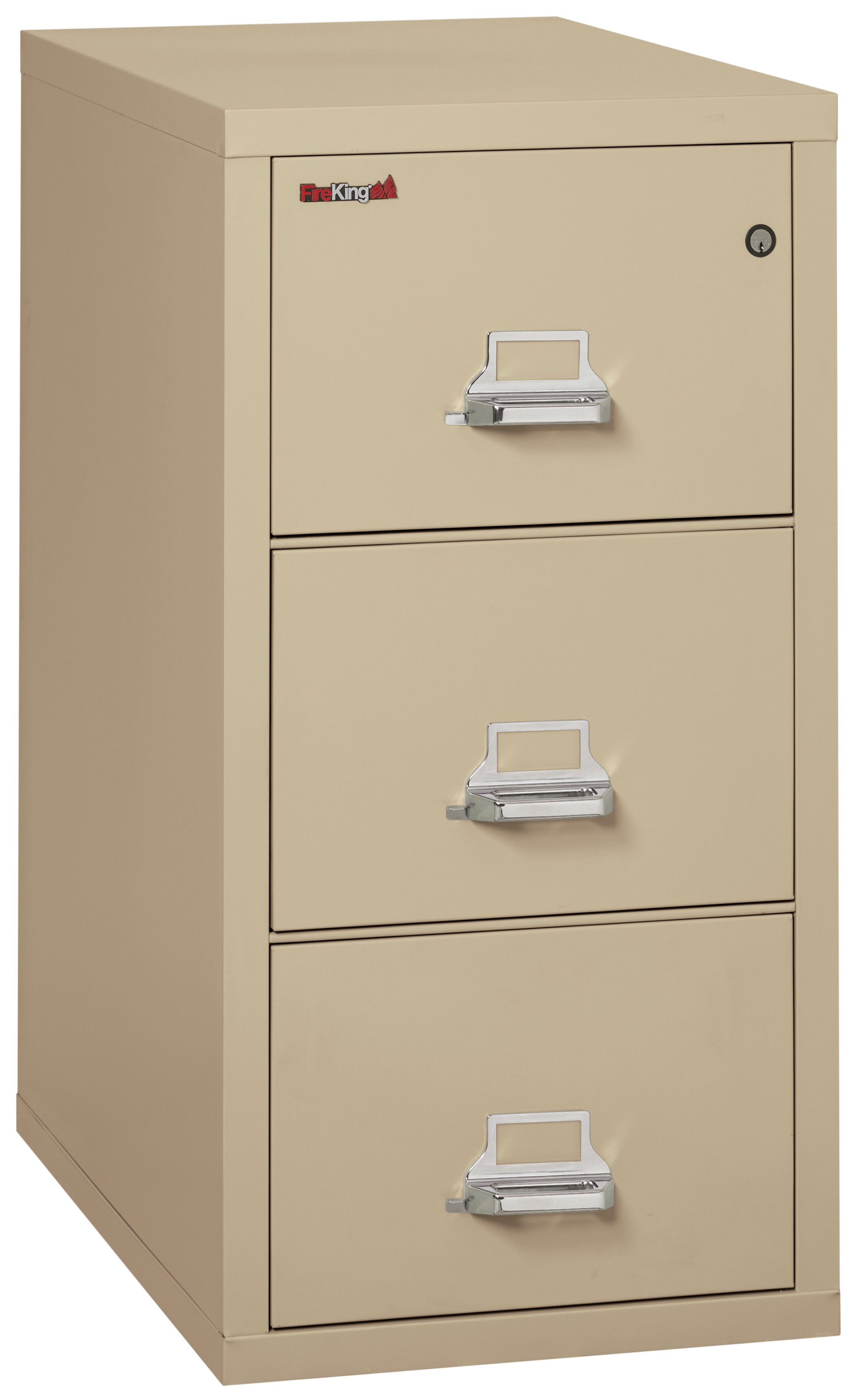 1 Hour Fire Resistant File Cabinet - 3 Drawer Legal 31" depth (Parchment)
