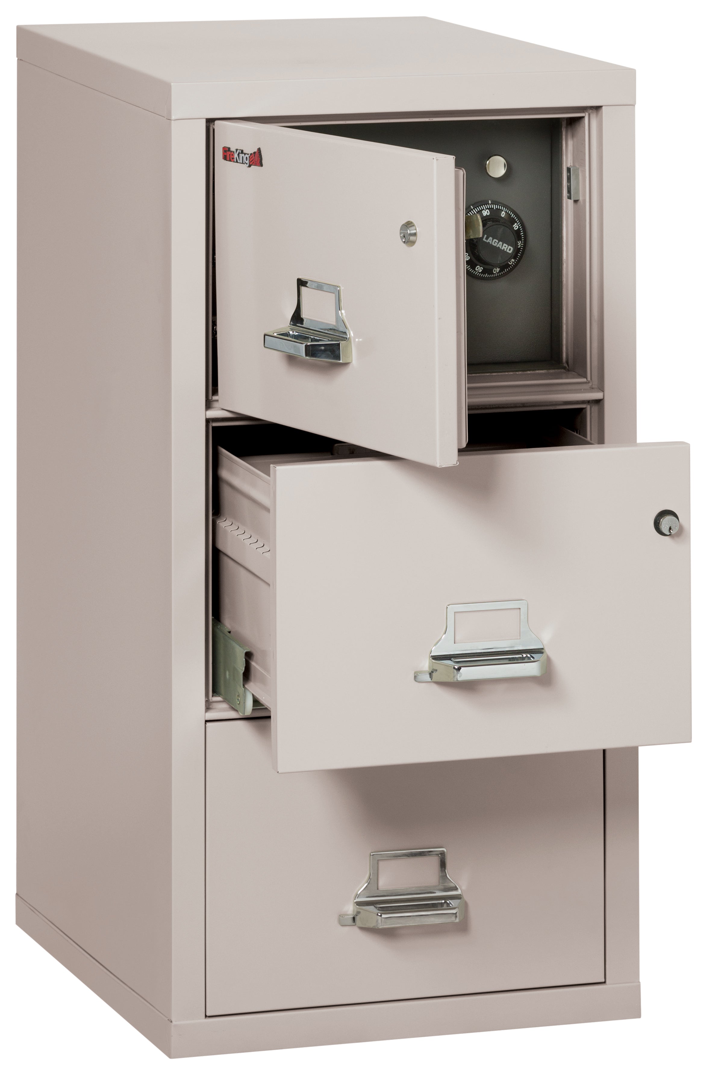3 Drawer Legal Safe-in-a-File cabinet (Platinum)
