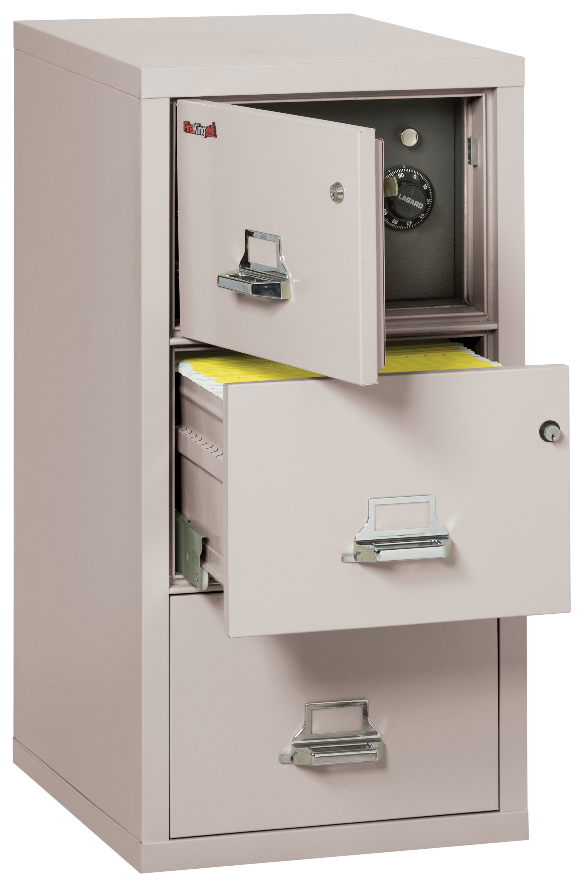 3 Drawer Legal Safe-in-a-File cabinet (Platinum)