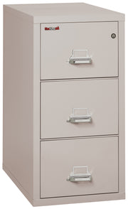 1 Hour Fire Resistant File Cabinet - 3 Drawer Legal 31" depth (Platinum)