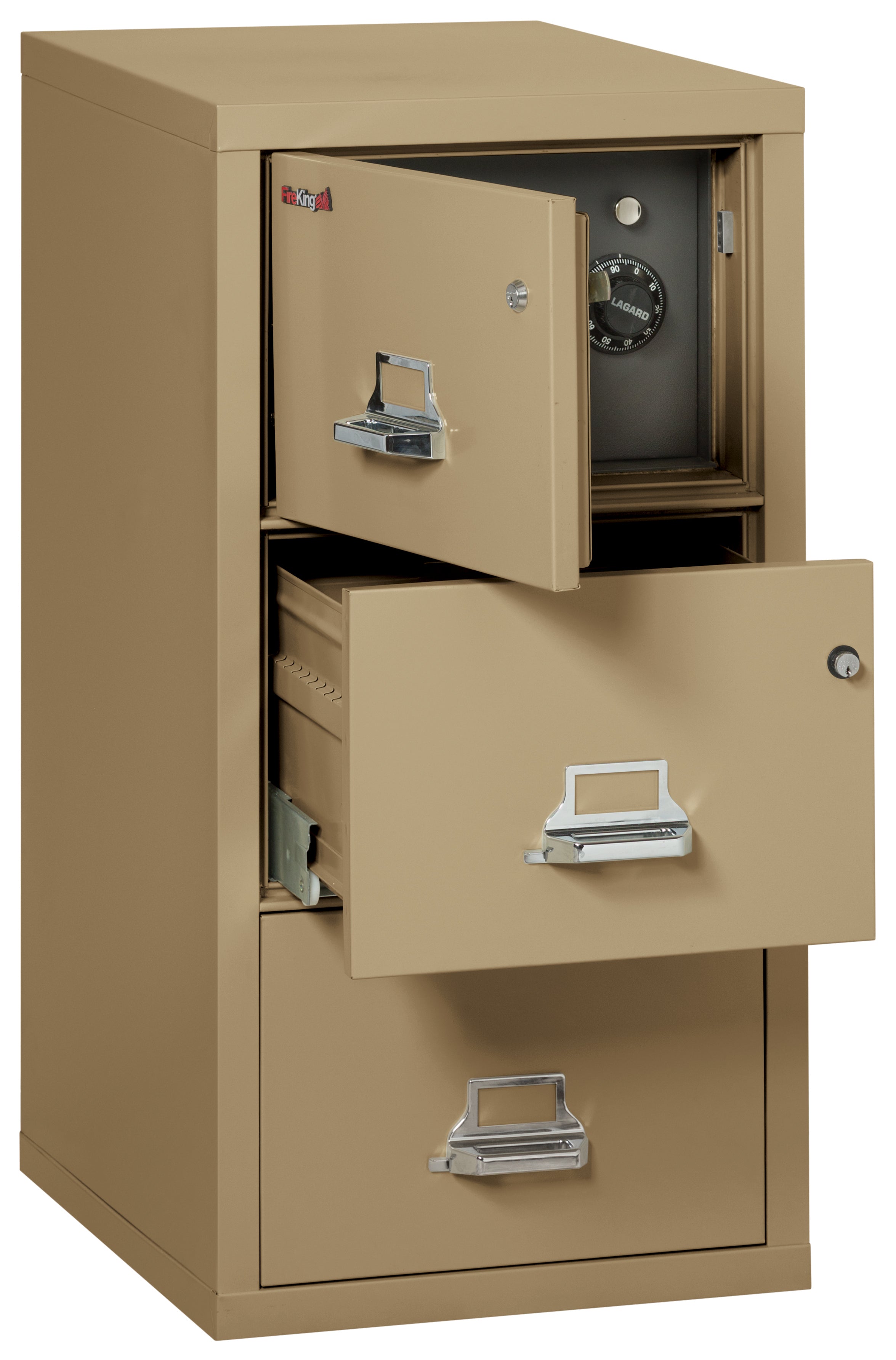3 Drawer Legal Safe-in-a-File cabinet (Sand)