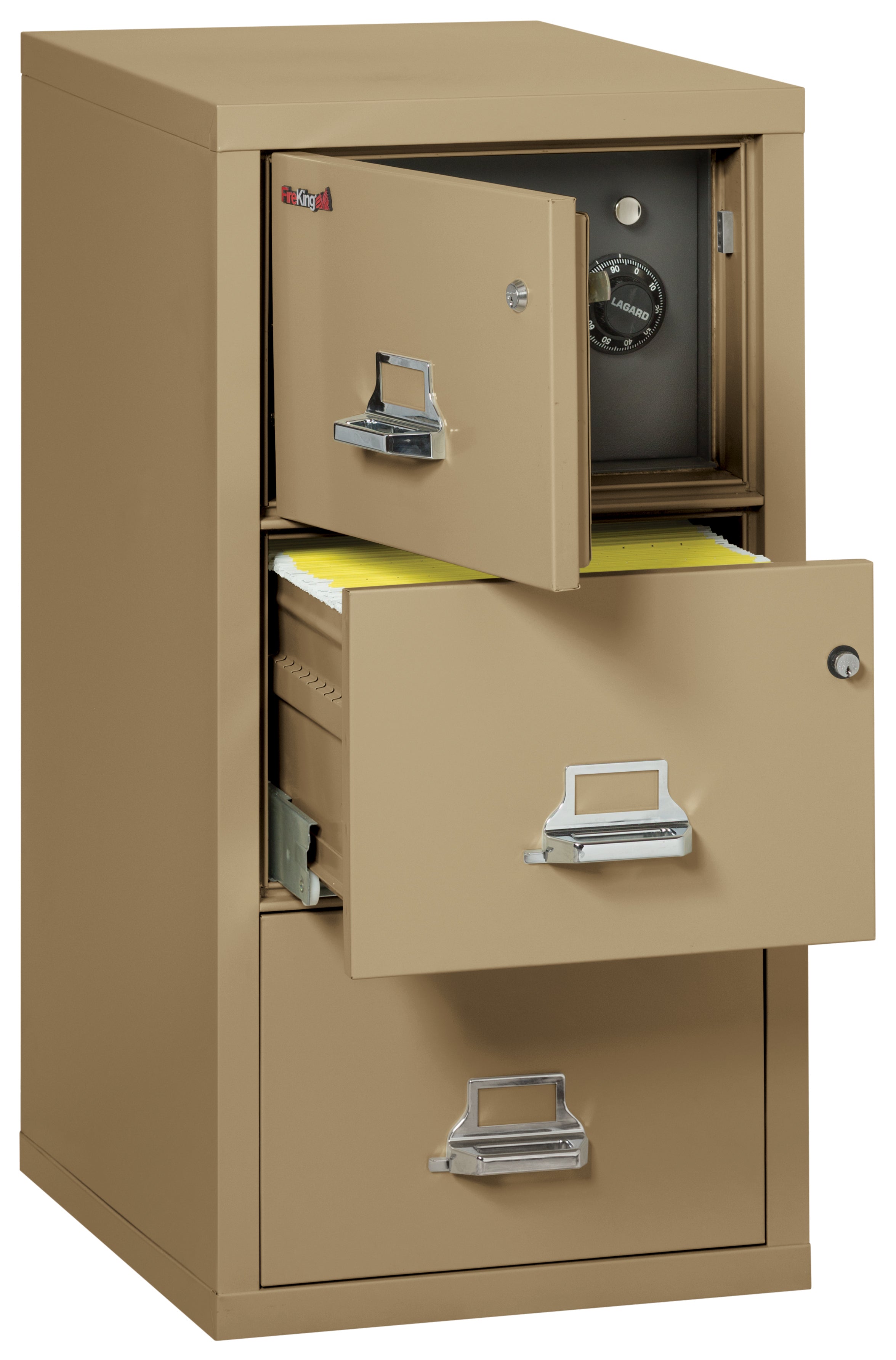 3 Drawer Legal Safe-in-a-File cabinet (Sand)
