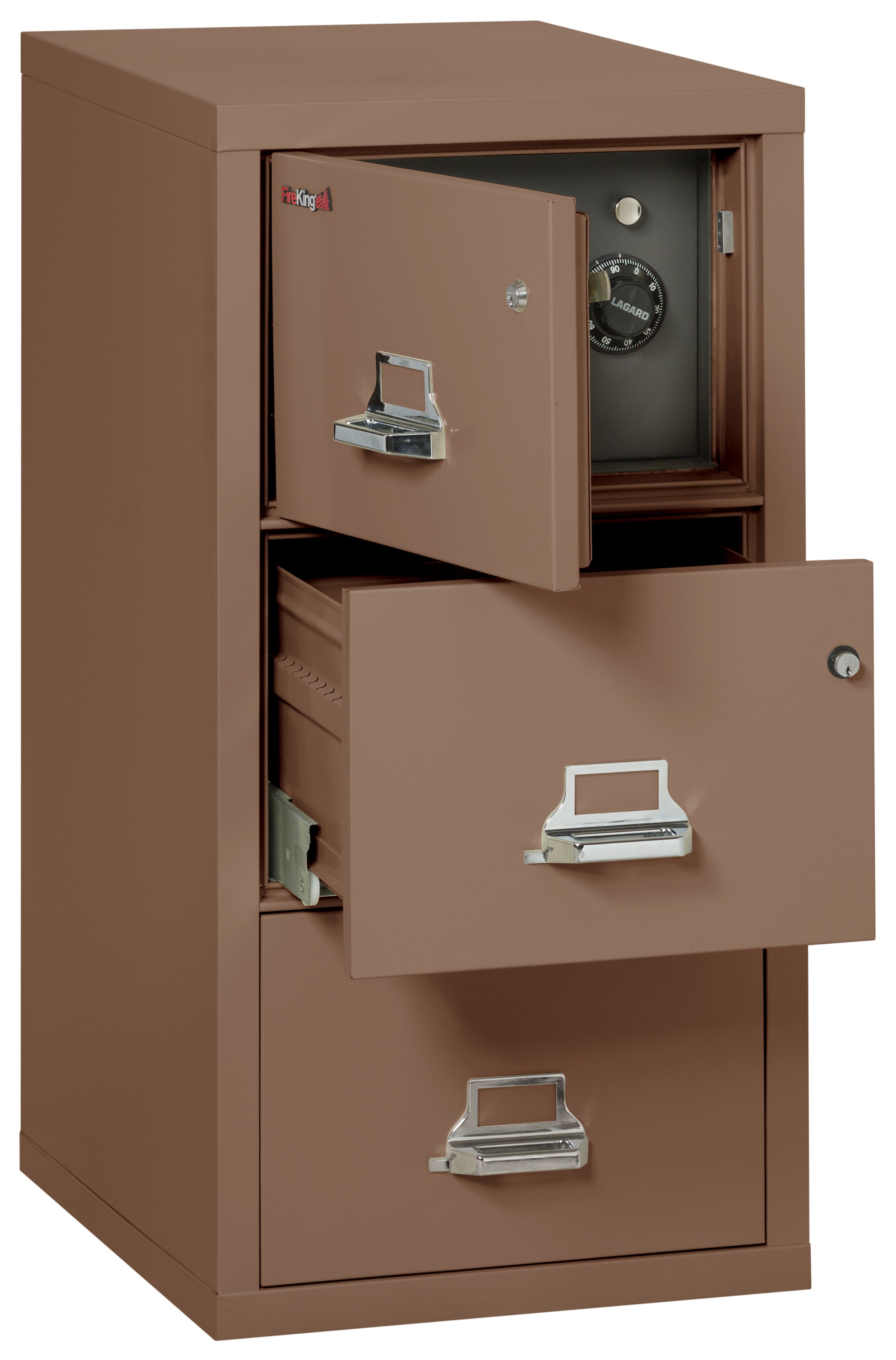 3 Drawer Legal Safe-in-a-File cabinet (Tan)