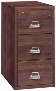 1 Hour Fire Resistant File Cabinet - 3 Drawer Legal 31" depth (Light Walnut)