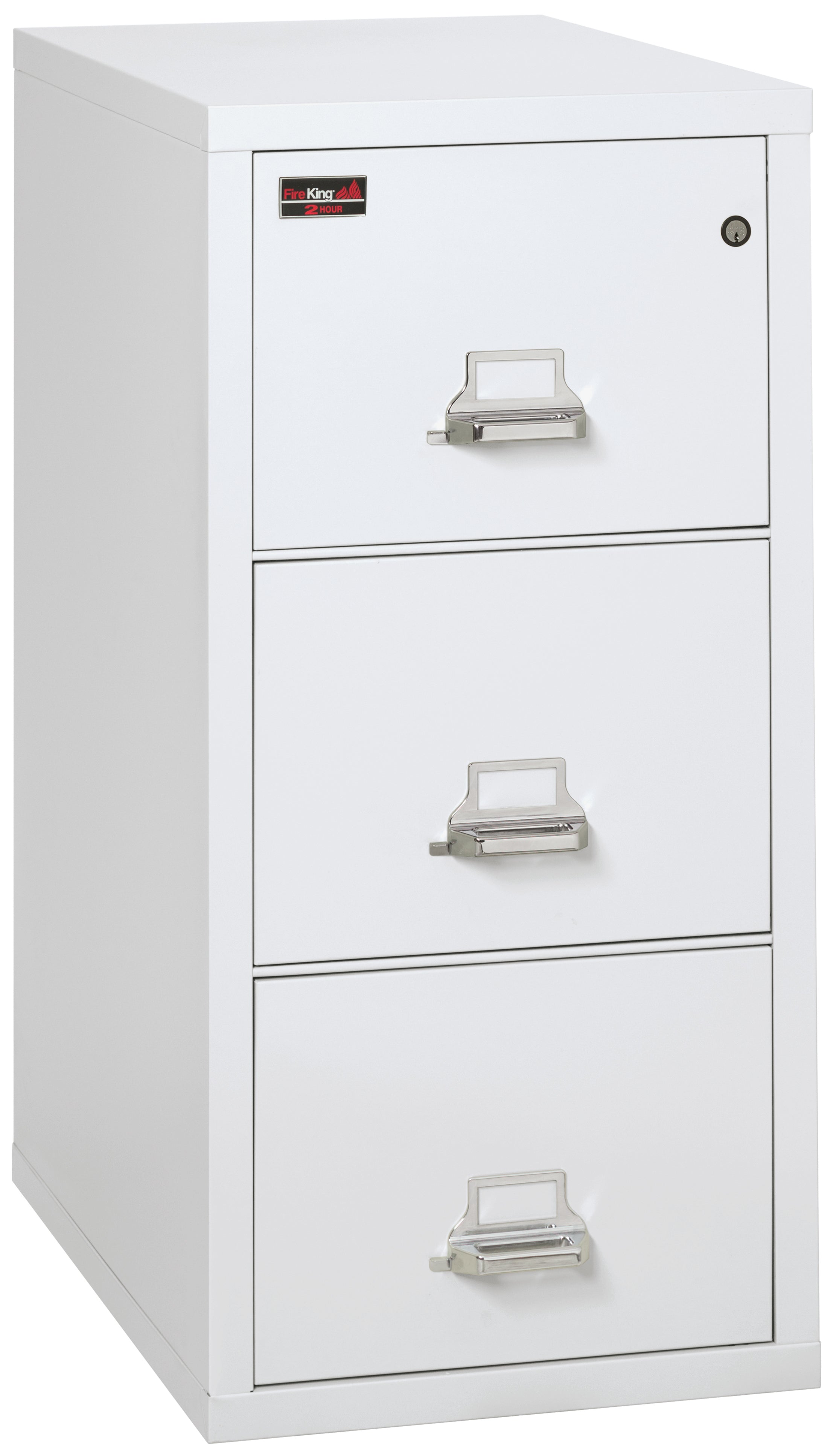 2 Hour Fire Resistant File Cabinet - 2 Drawer Legal 32" depth (Arctic White)