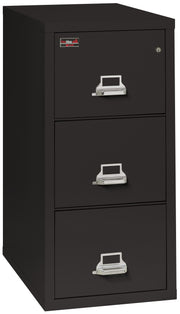 2 Hour Fire Resistant File Cabinet - 2 Drawer Legal 32" depth (Black)