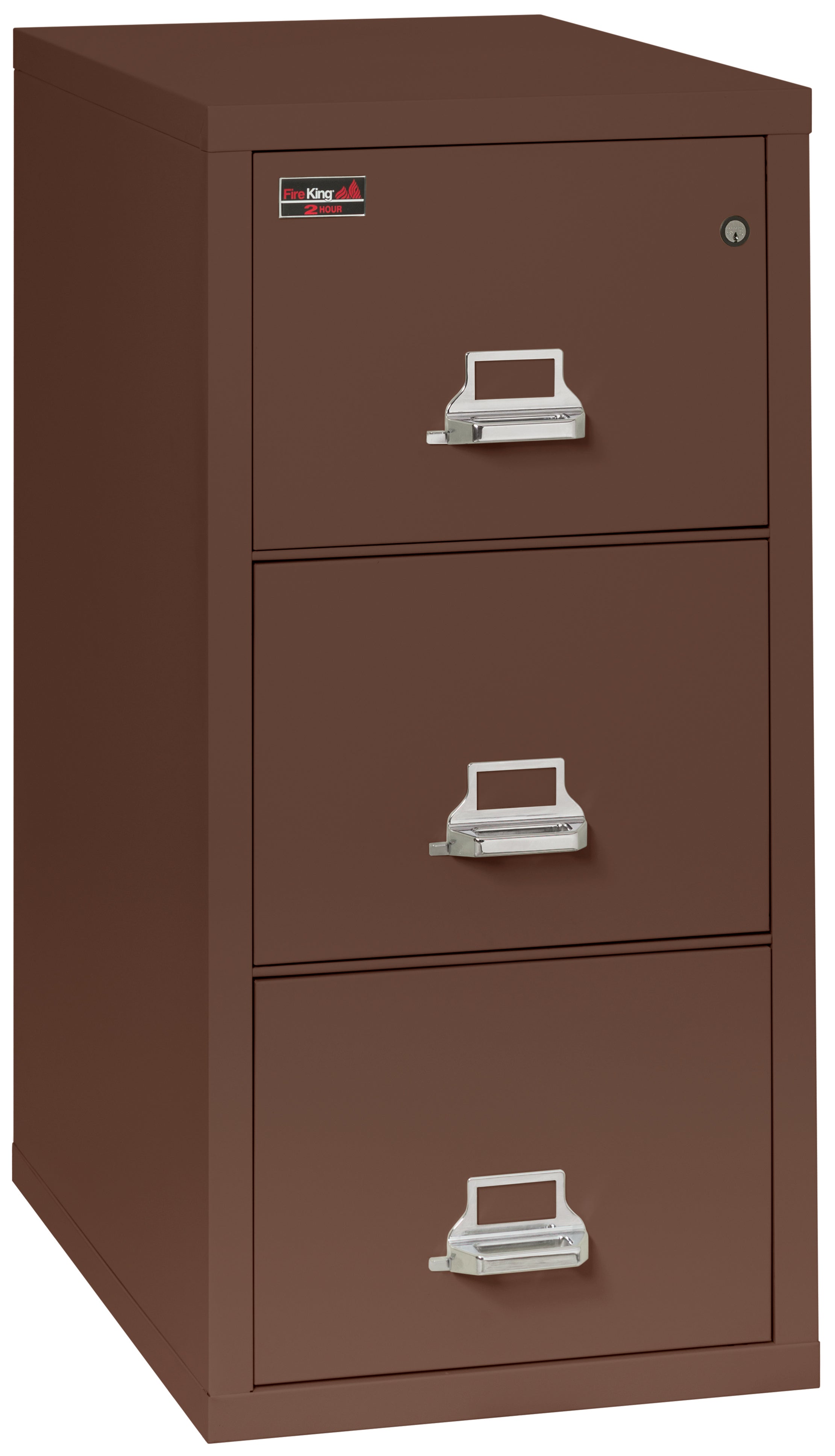 2 Hour Fire Resistant File Cabinet - 2 Drawer Legal 32" depth (Brown)