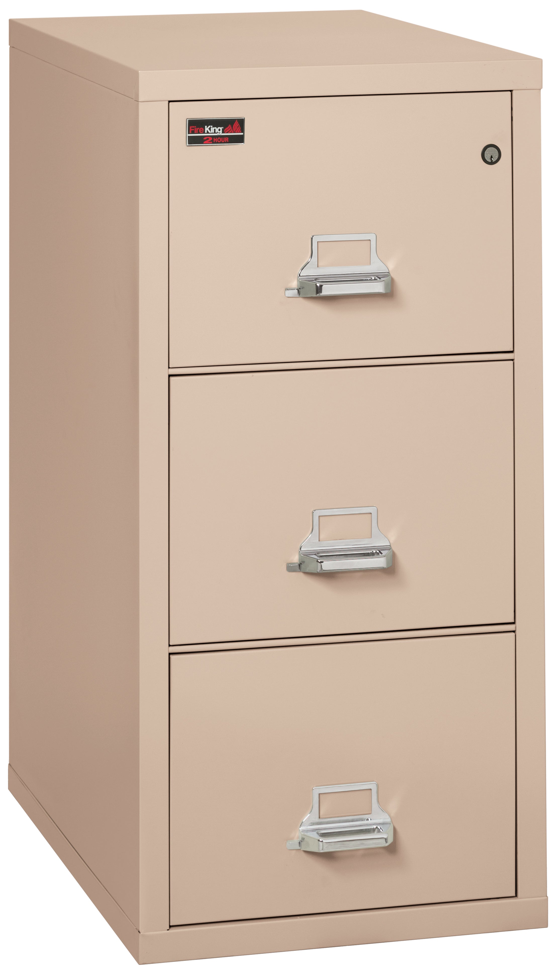 2 Hour Fire Resistant File Cabinet - 2 Drawer Legal 32" depth (Champagne)