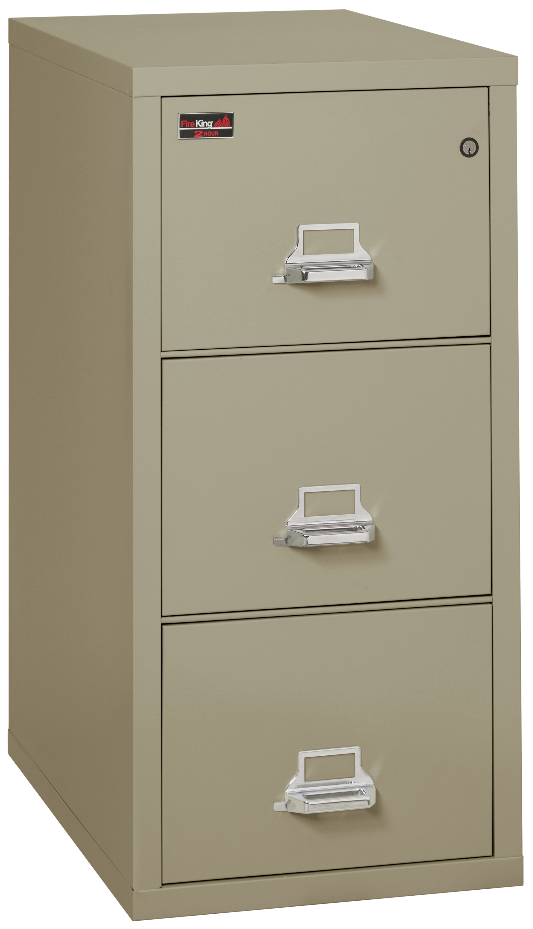 2 Hour Fire Resistant File Cabinet - 2 Drawer Legal 32" depth (Pewter)